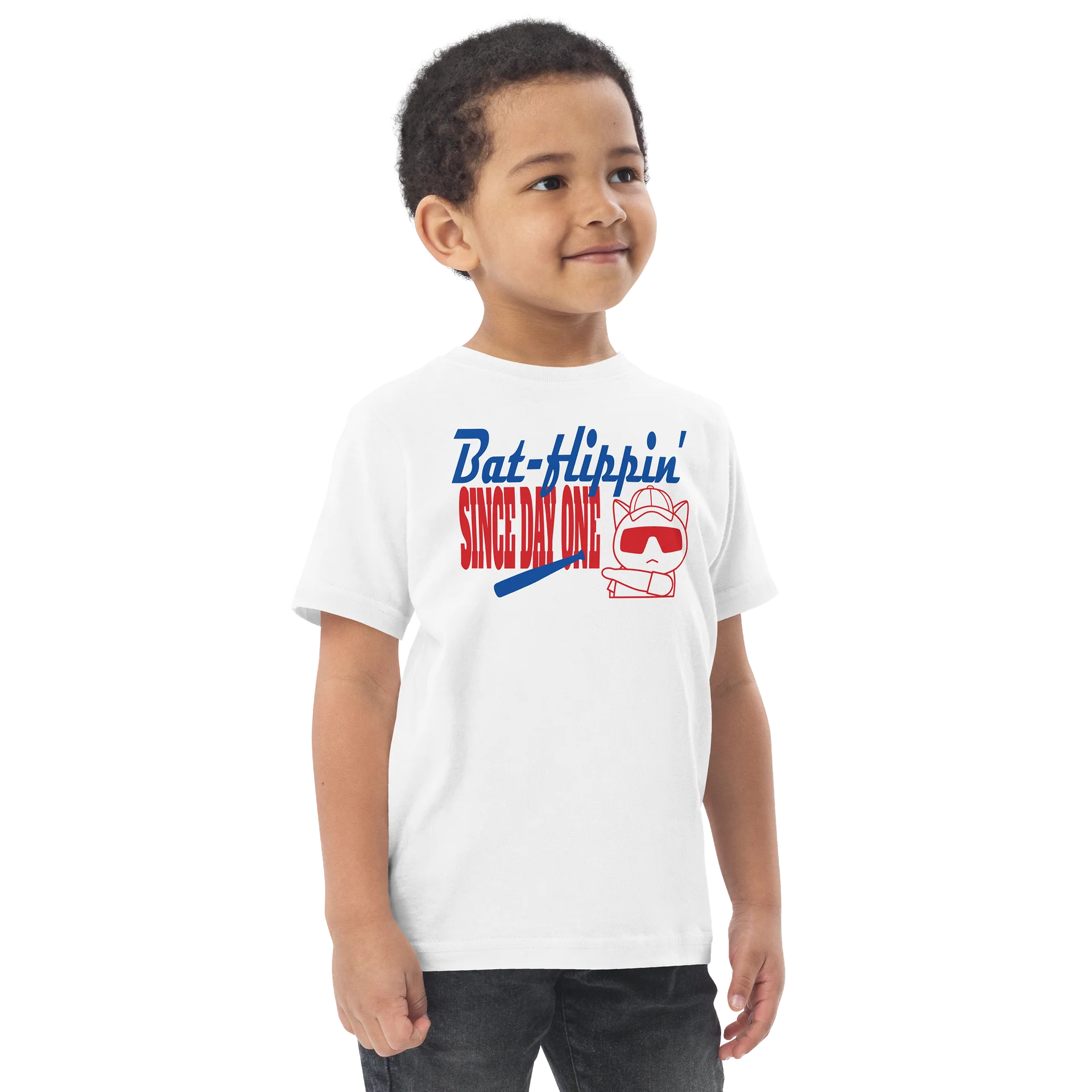 Baseball Cat (Bat-flippin' Since Day One) - Toddler T-shirt product image (2)
