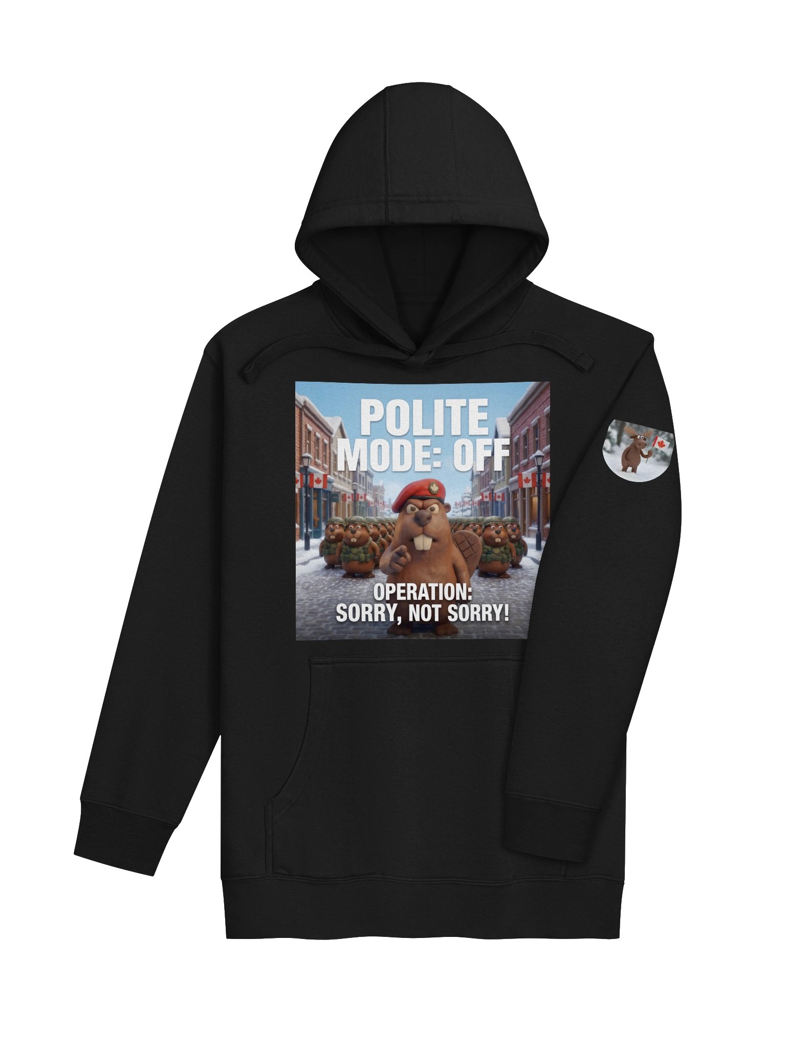 Polite Mode: Off | Beaver Army Essential Hoodie product image (4)