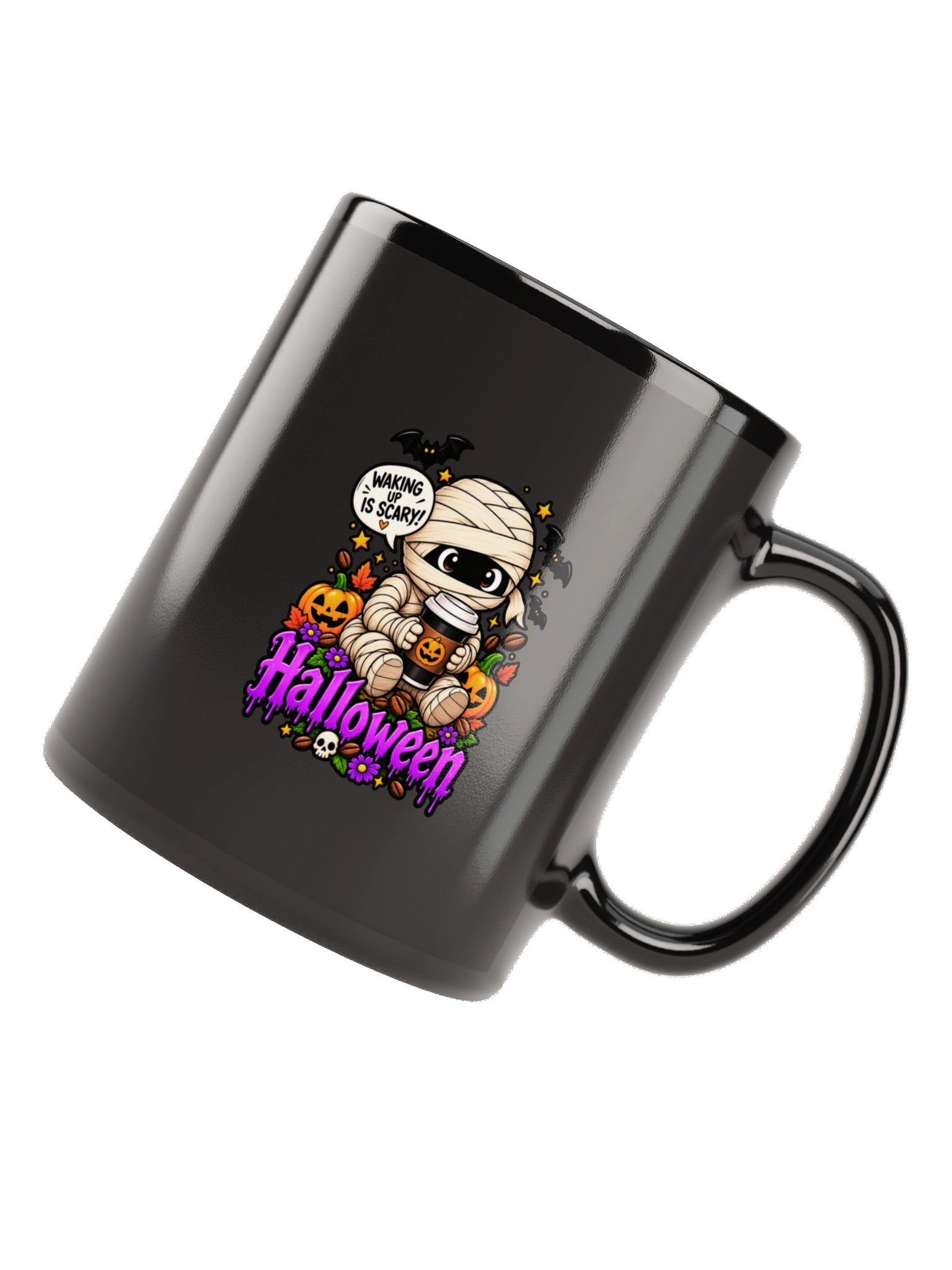Halloween Mummy Coffee Mug – Waking Up Is Scary product image (6)