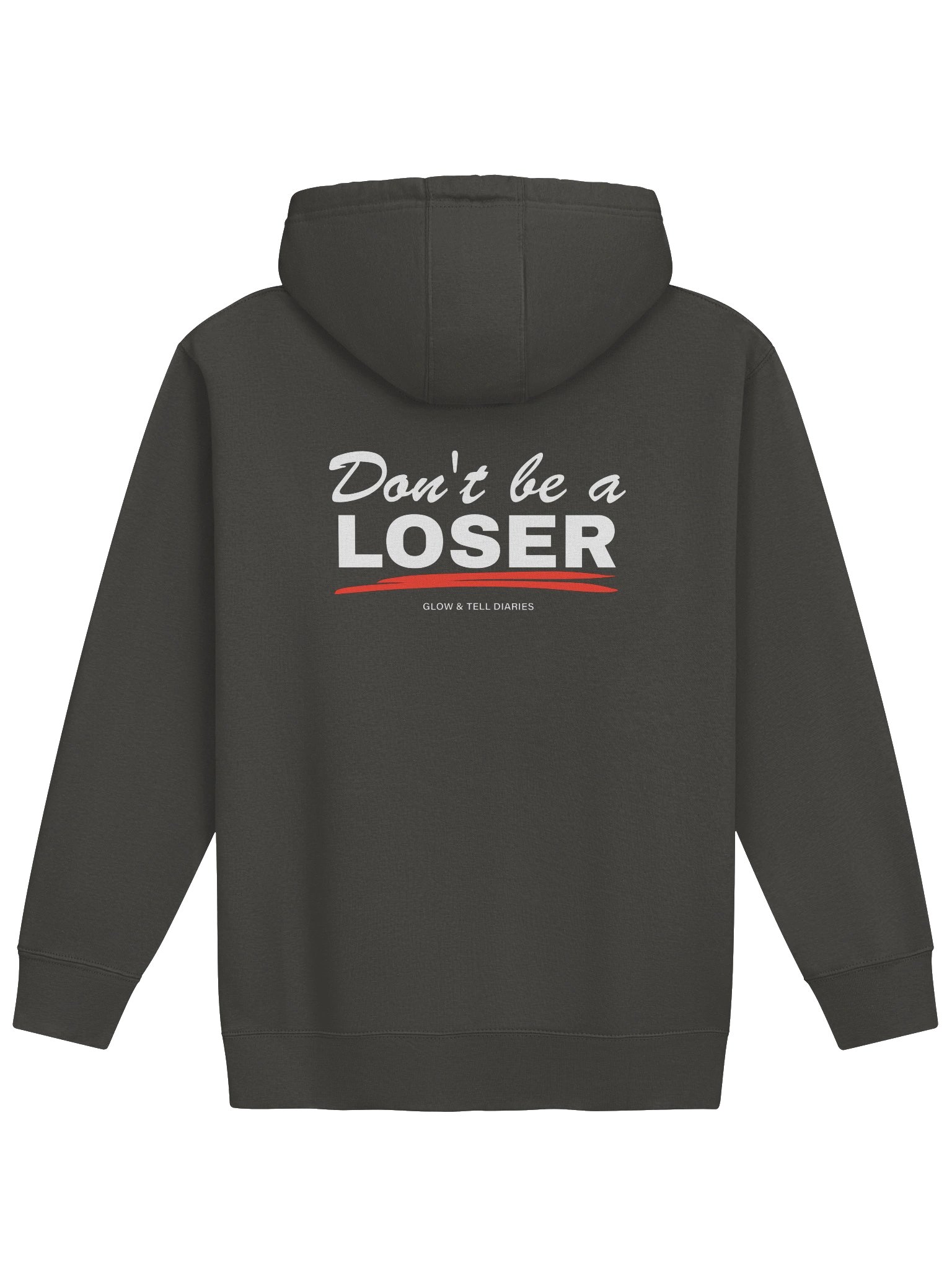 Don't be a LOSER unisex hoodie (vintage black) product image (2)