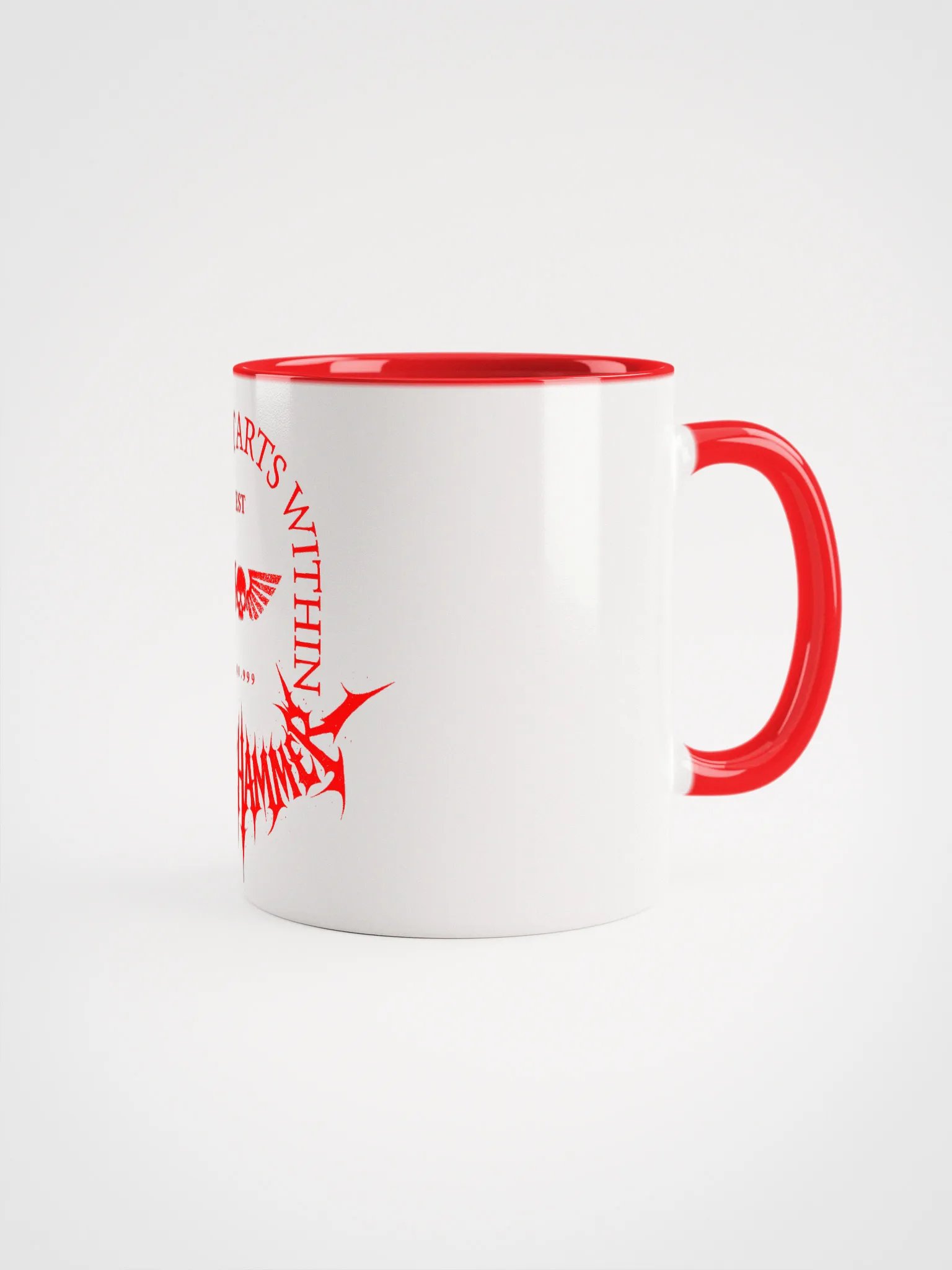 WAR WITHIN CERAMIC MUG - WHITE/RED product image (3)