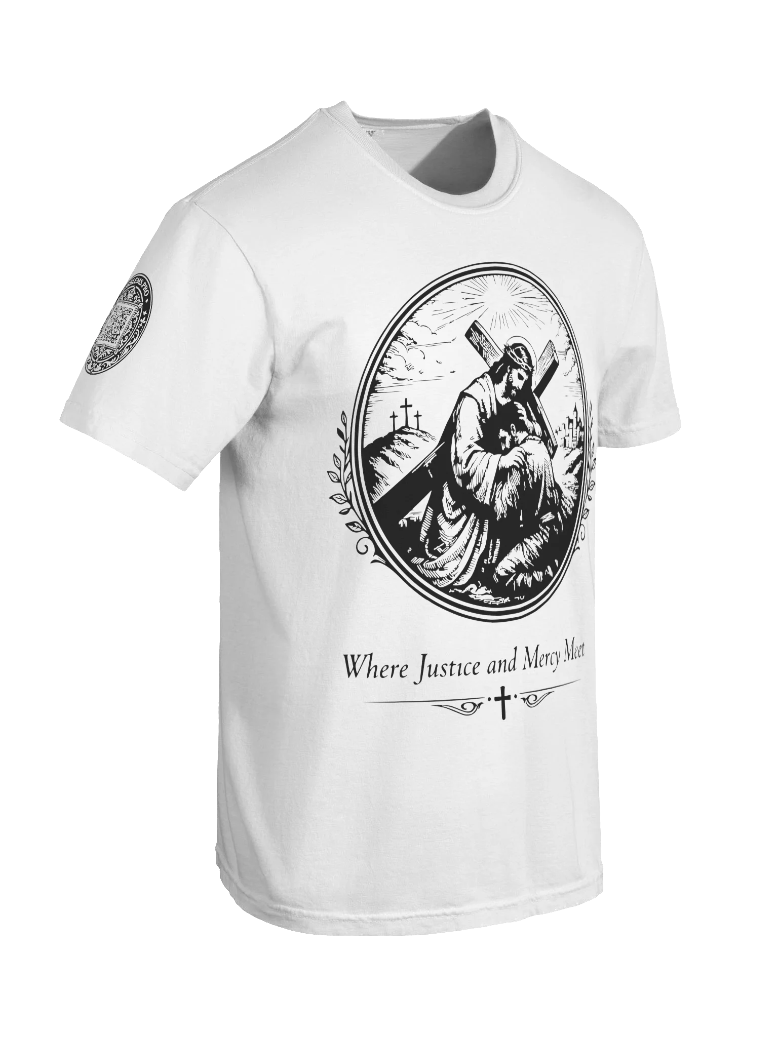 Justice Meets Mercy (Black on White/Color) product image (8)