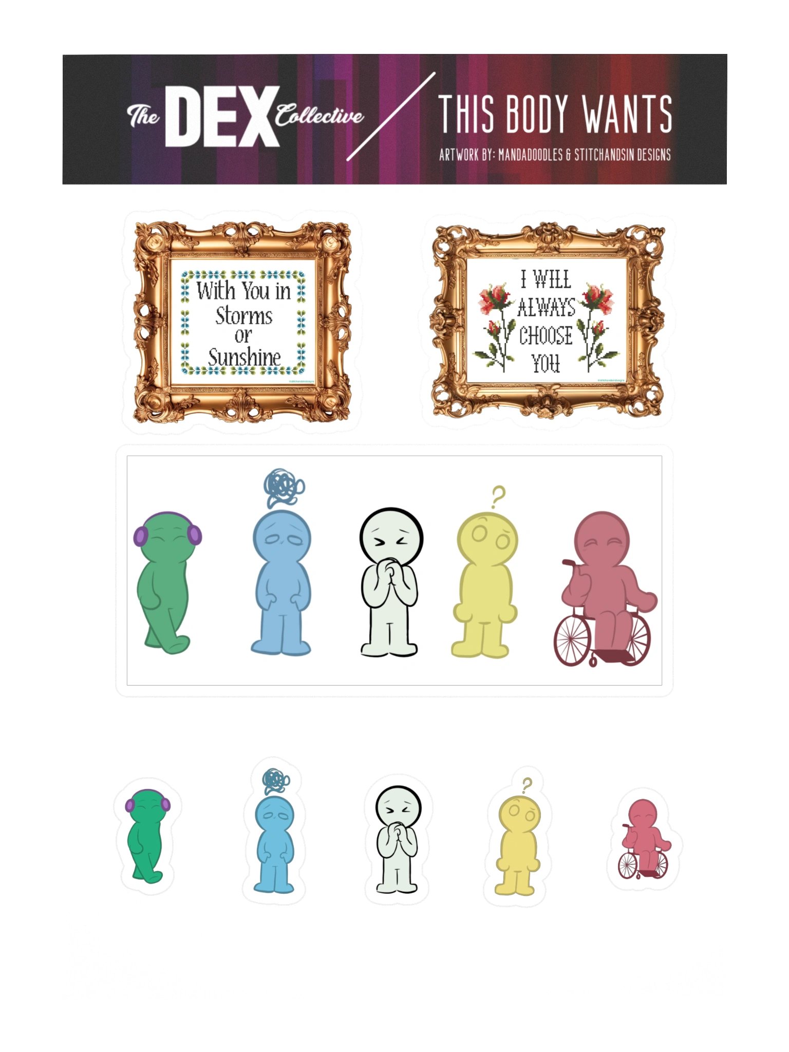 This Body Wants - Kiss Cut Sticker Sheet 2 product image (3)