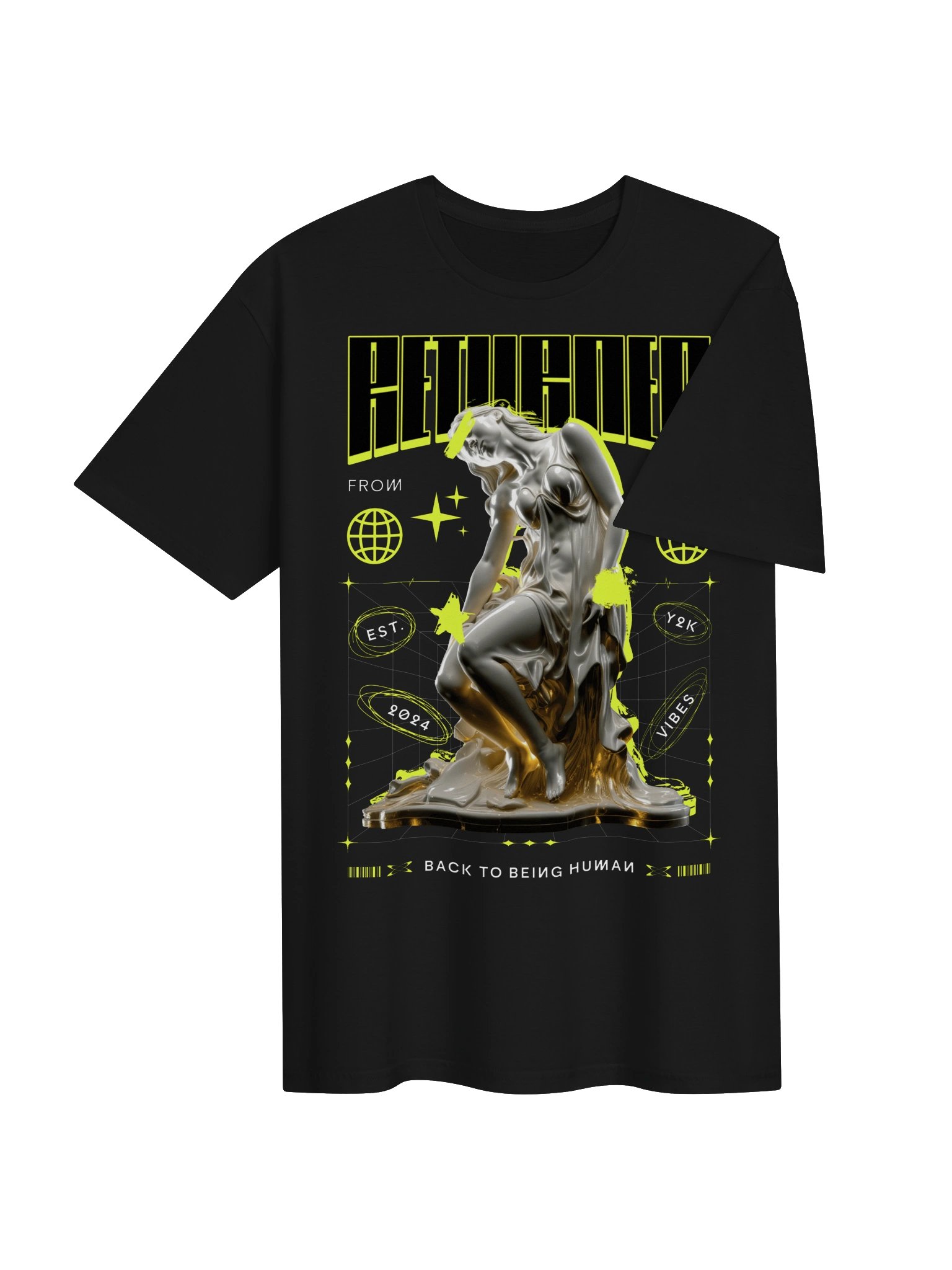 Retrieved From Heaven Statue Graphic Unisex Softstyle T-Shirt product image (3)