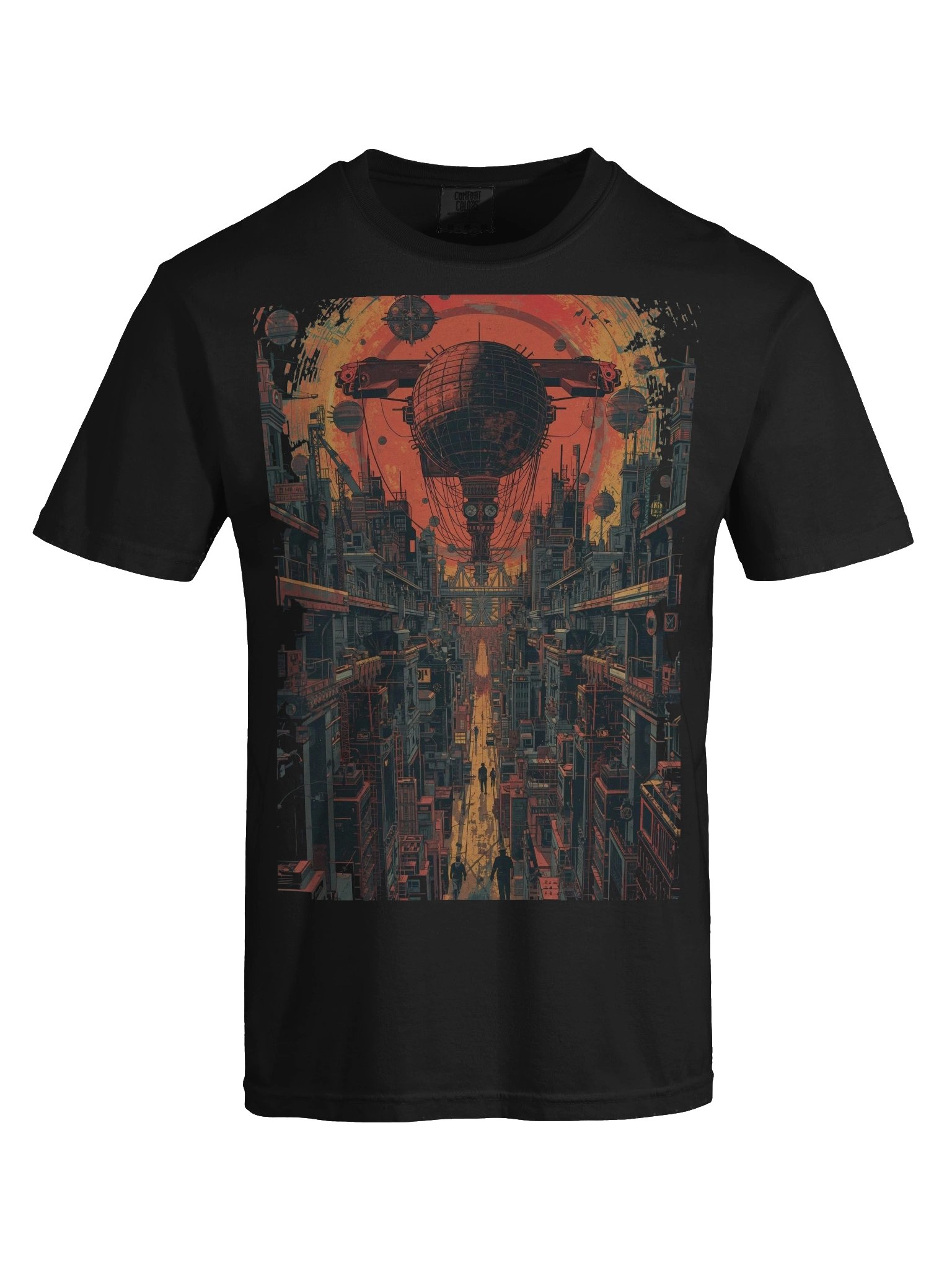 Dystopian Skyline Heavyweight T-Shirt product image (2)