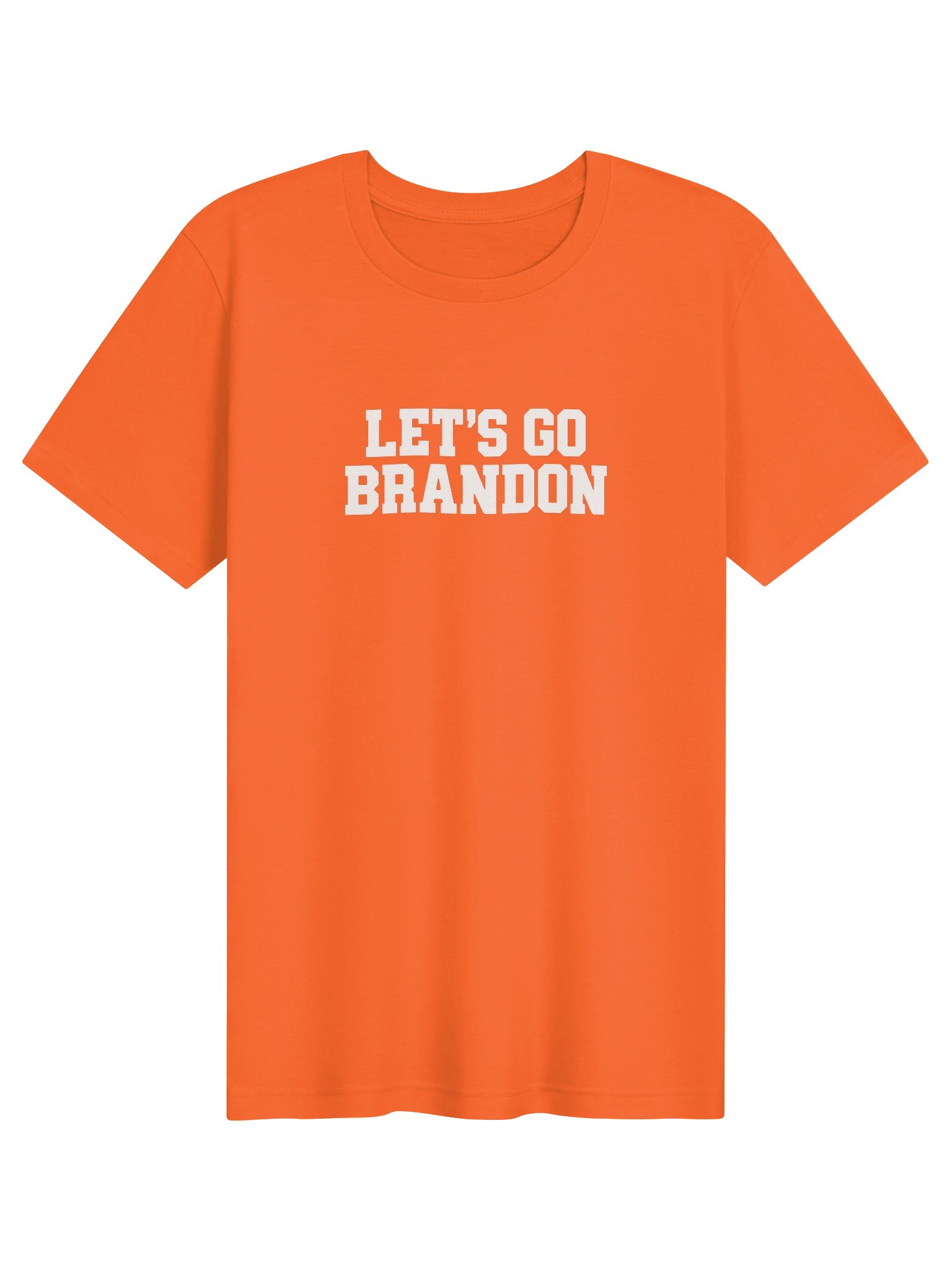 Let's Go Brandon orange tee