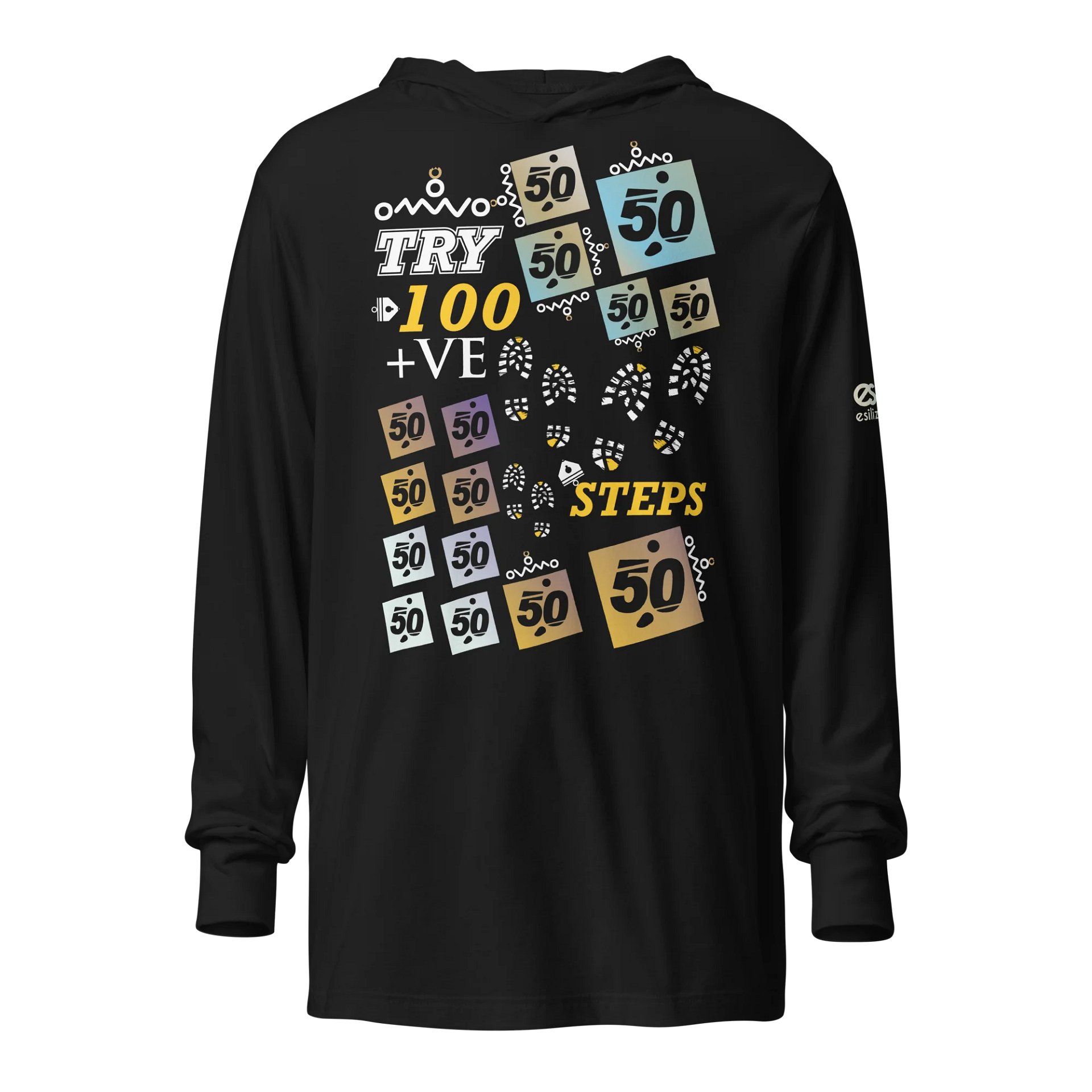 esiliz 50 and 100 Urban Grid Hoodie product image (2)