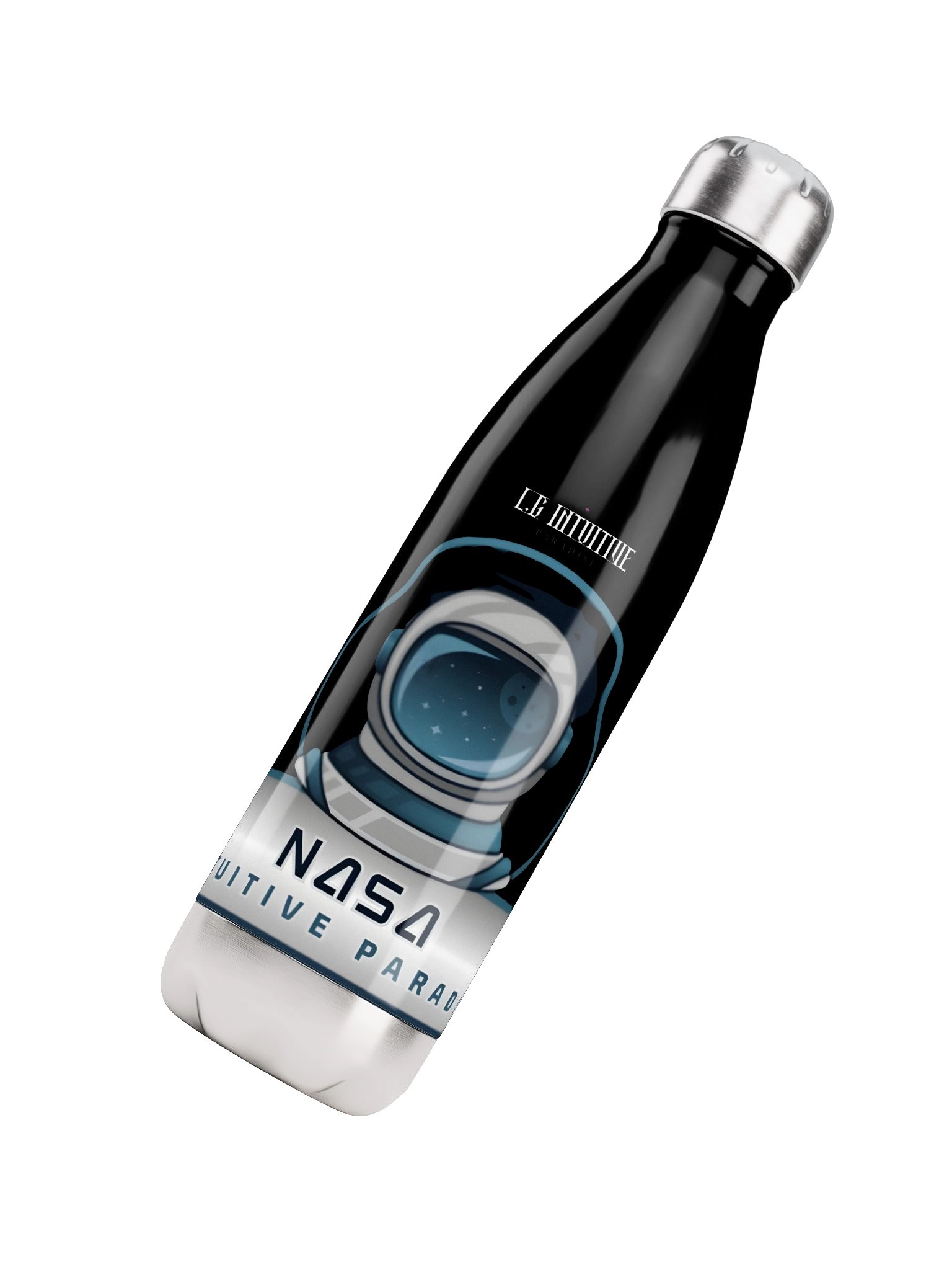 NASA Intuitive Paradise Astronaut Helmet Stainless Steel Water Bottle product image (4)