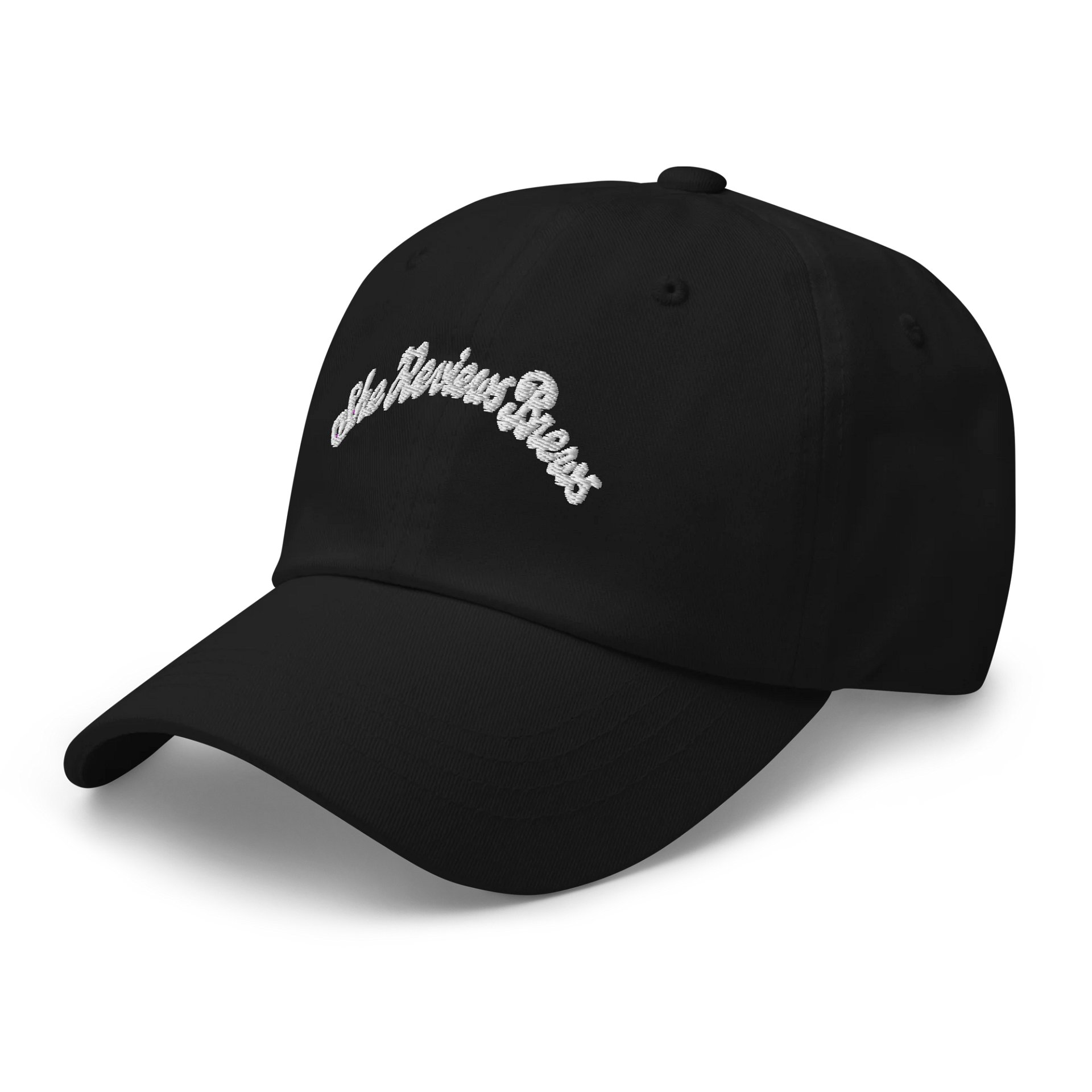 Classic Dad Hat- Solid Black, White Script product image (5)