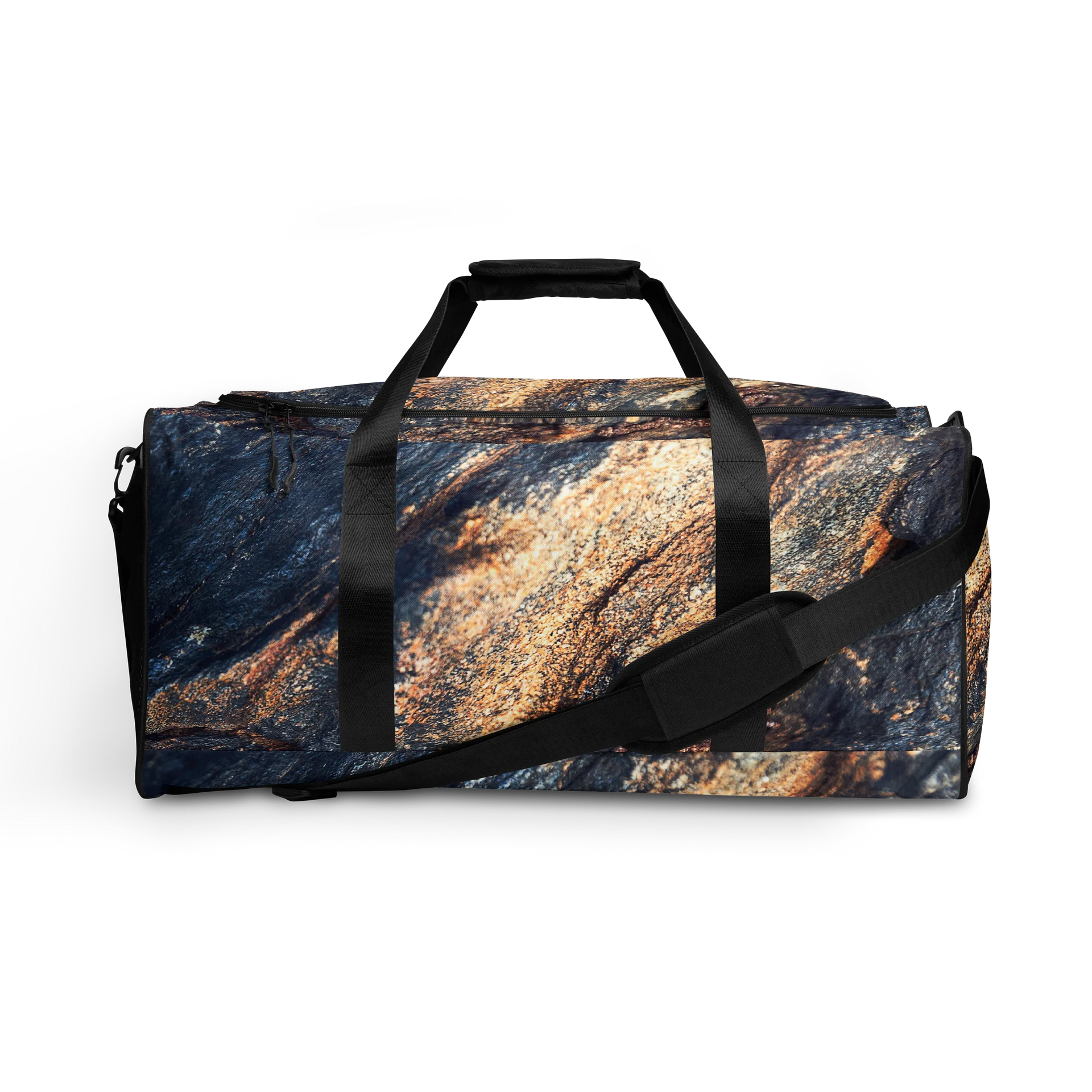 Obsidian Life All-Over Print Dark Mineral Travel Duffle Bag product image (1)