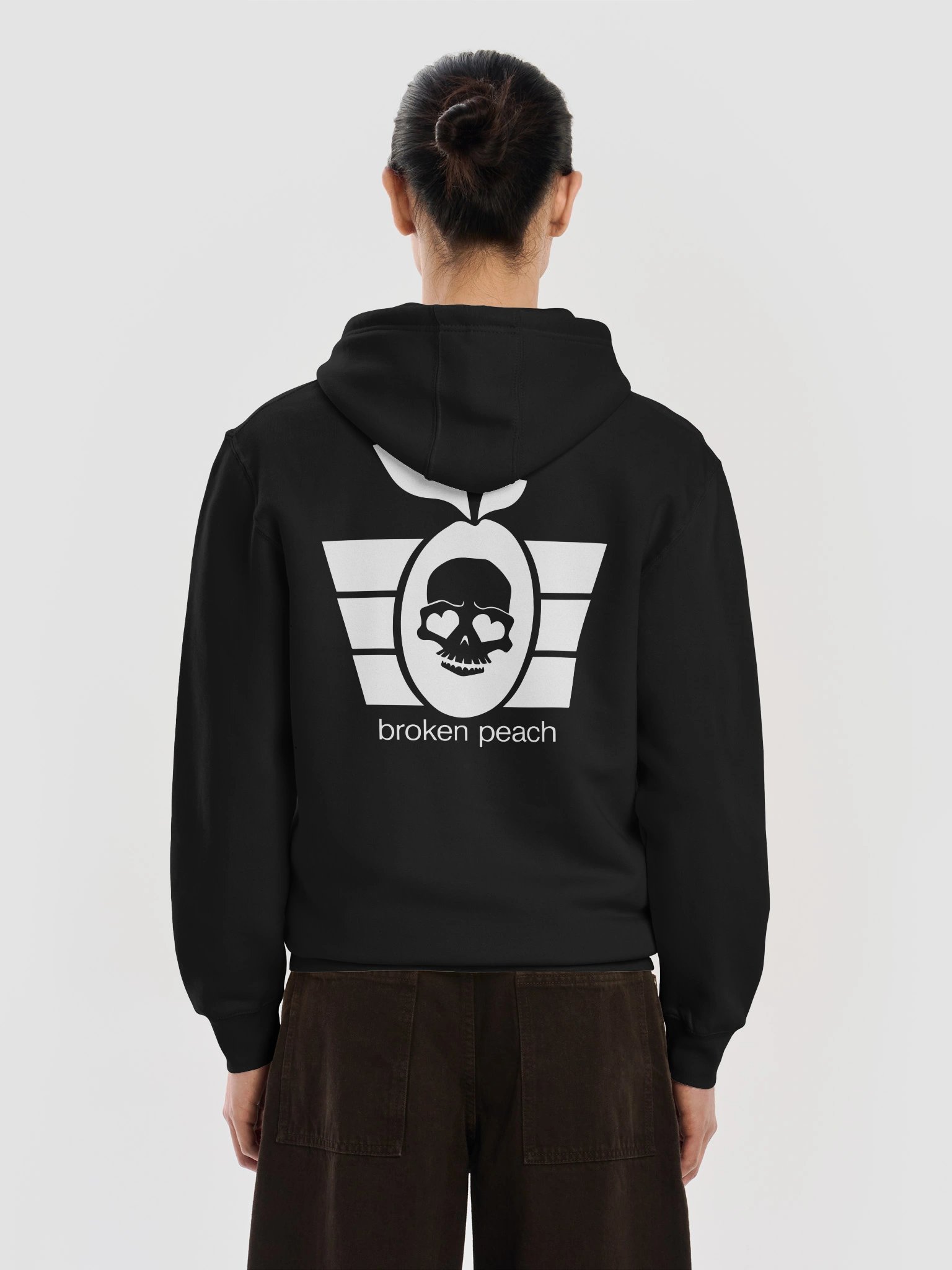 Broken Peach - Unisex Full Zip Hoodie Classic Halloween Logo product image (6)
