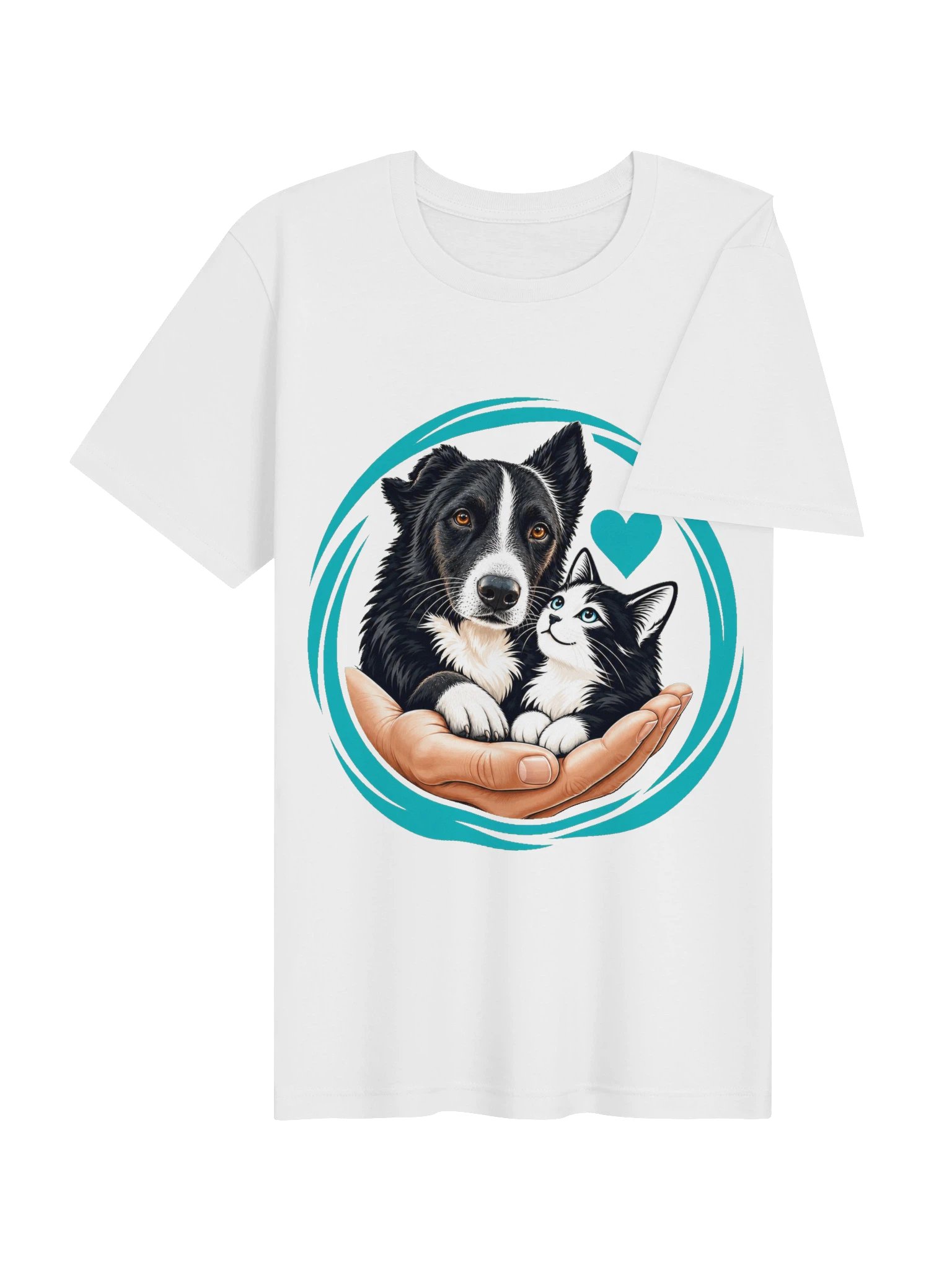 AAS · In guten Händen – Tierherz-Motiv | Unisex-Shirt product image (3)
