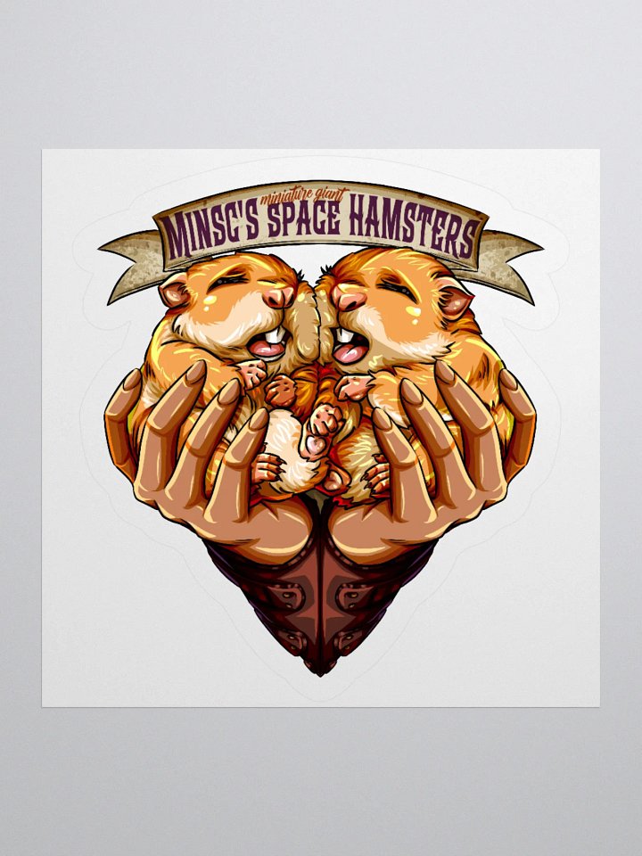 Minc's Miniature Giant Space Hamsters Sticker product image (2)