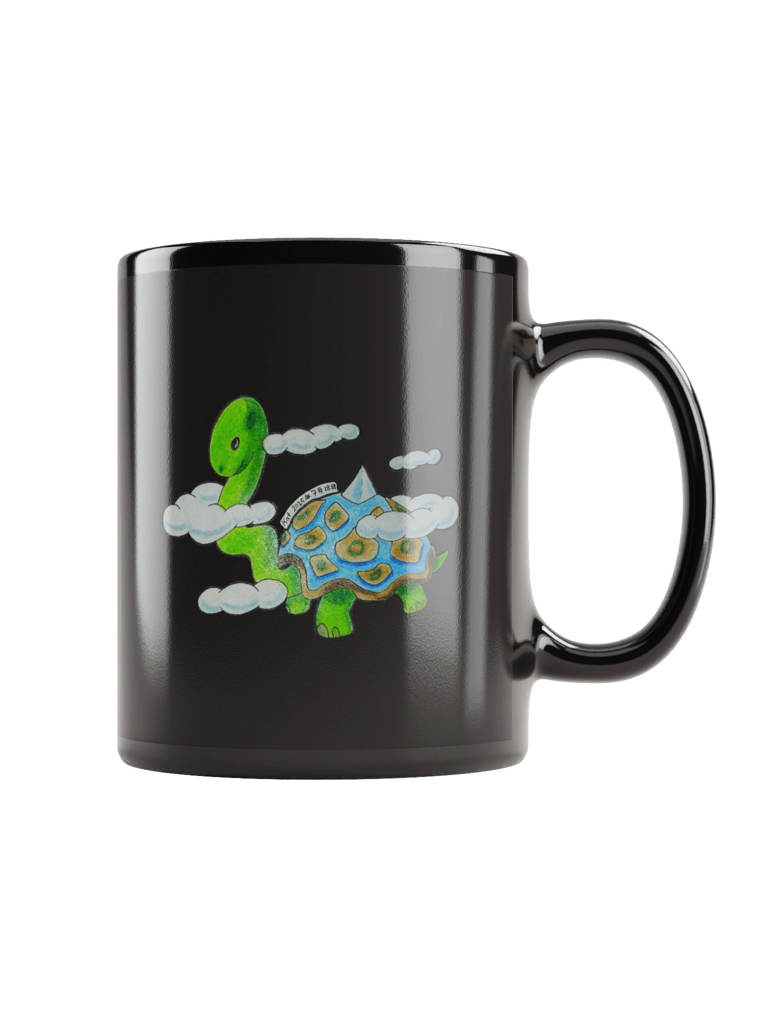 SnakeNeck Tortoise Glossy Mug product image (1)