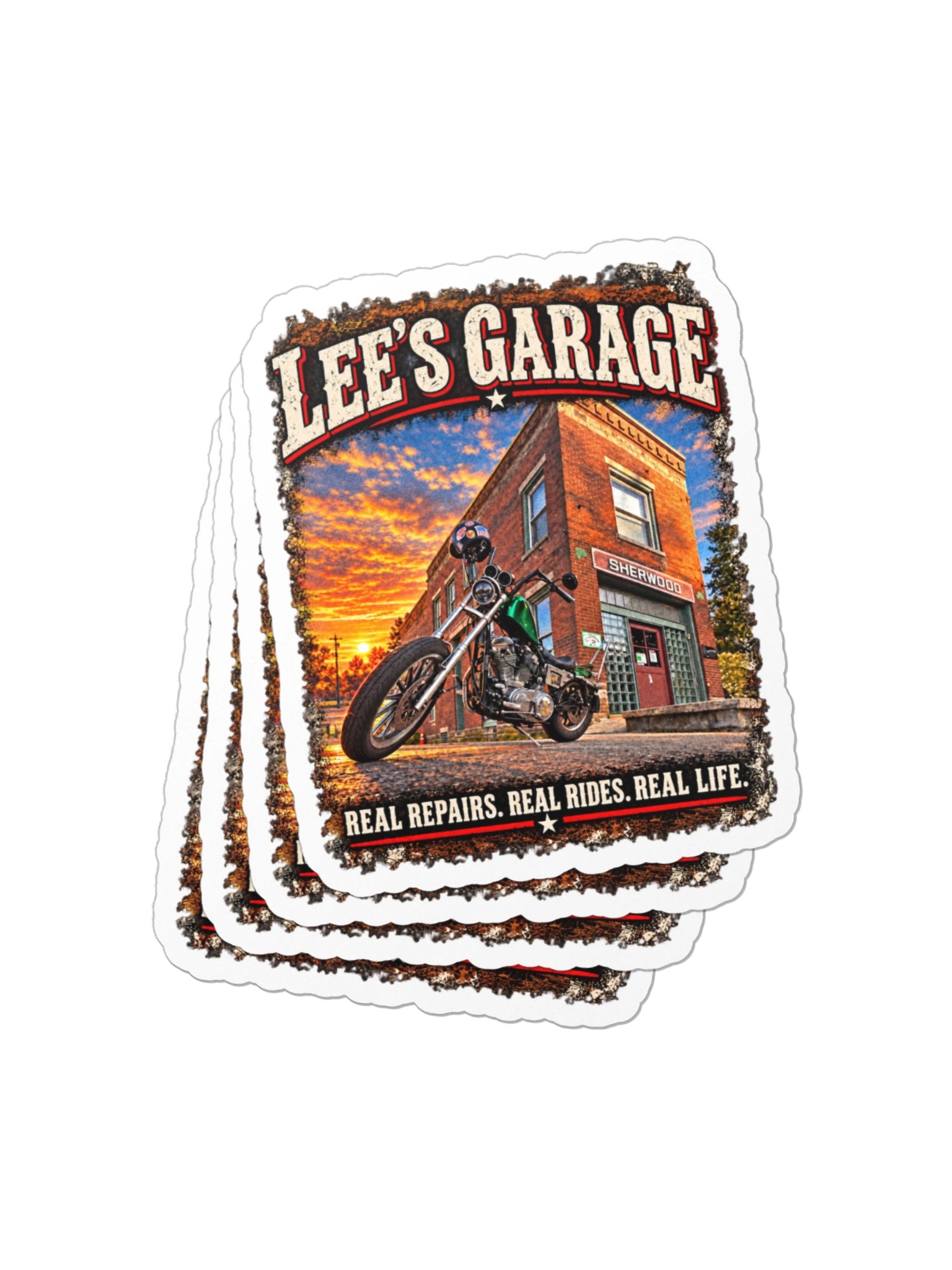 Lee's Garage Chopper Decal product image (8)