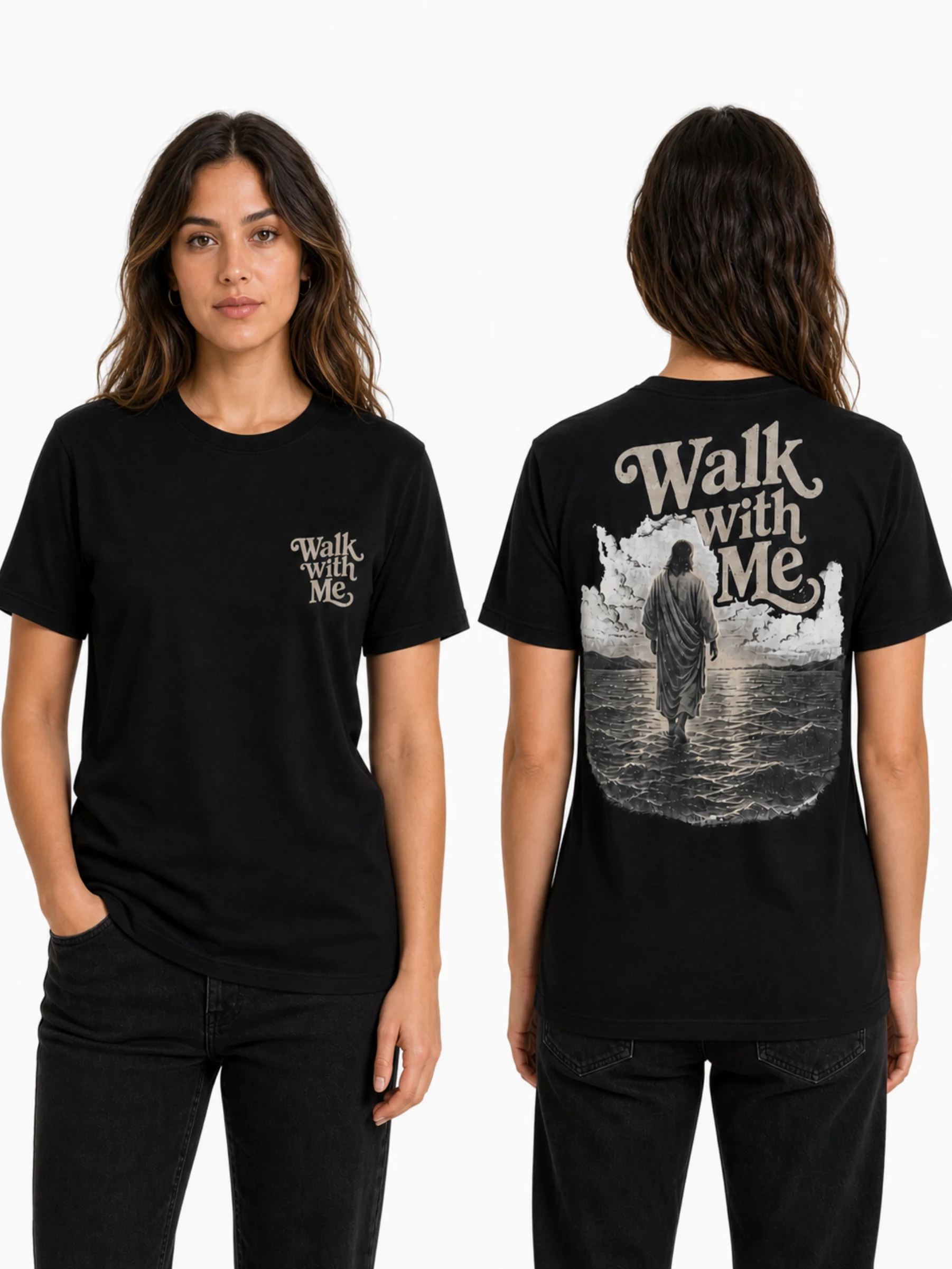 Walk With Me Adult T- Shirt product image (3)