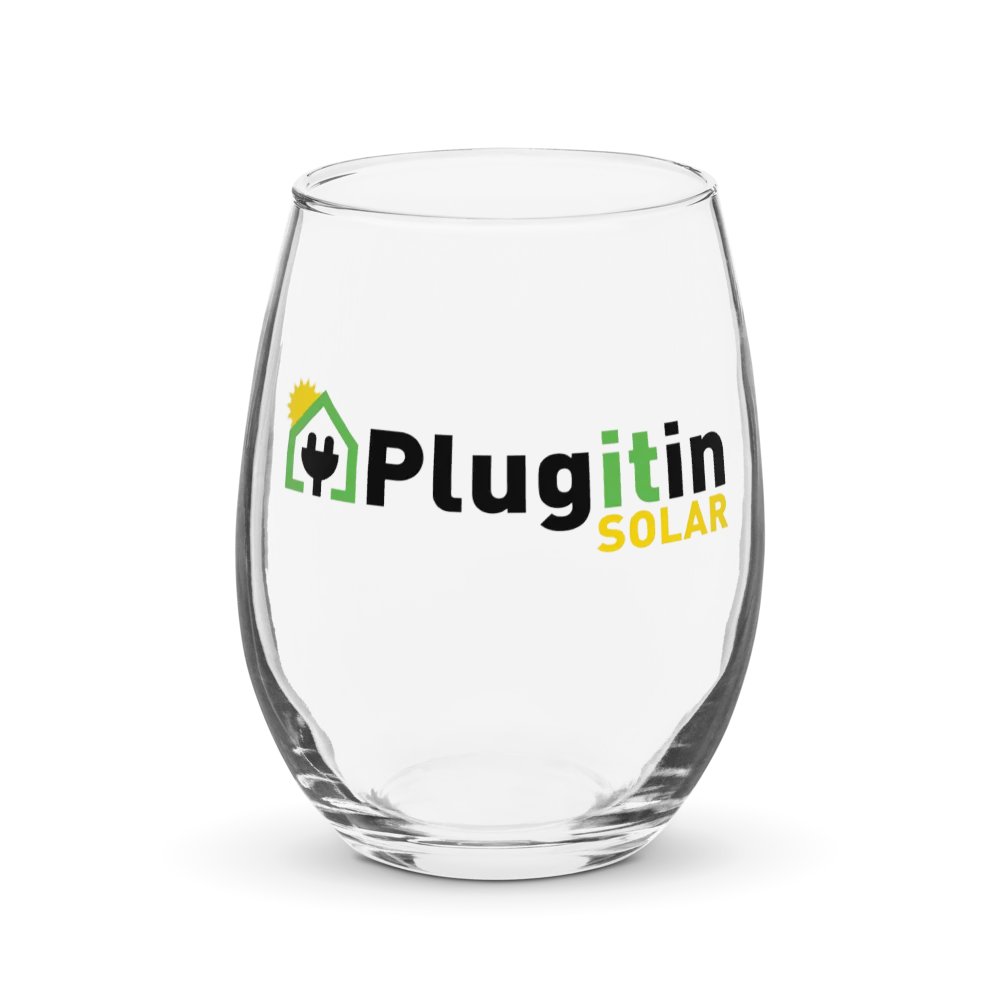 Plug It In Solar High-Quality Stemless Wine Glass product image (1)