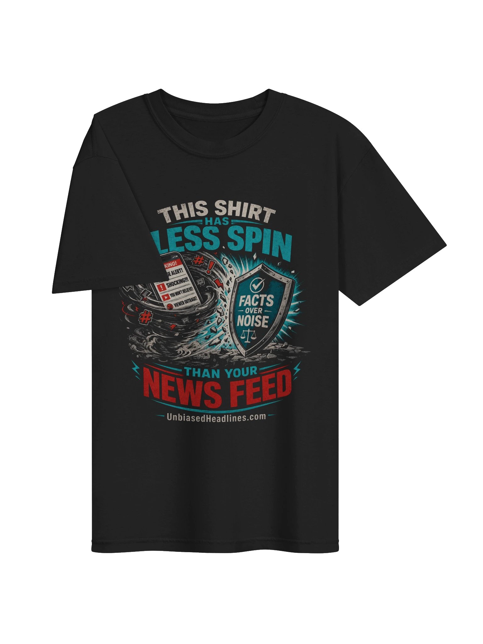 This Shirt Has Less Spin Than Your News Feed Tee - Large Front product image (2)