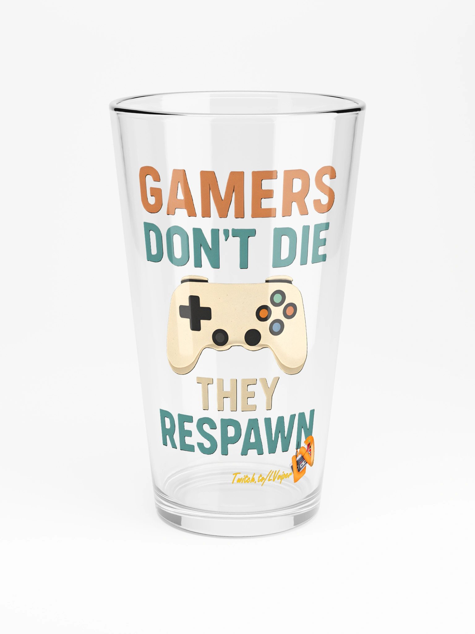 Gamers Don't Die - Glass product image (3)