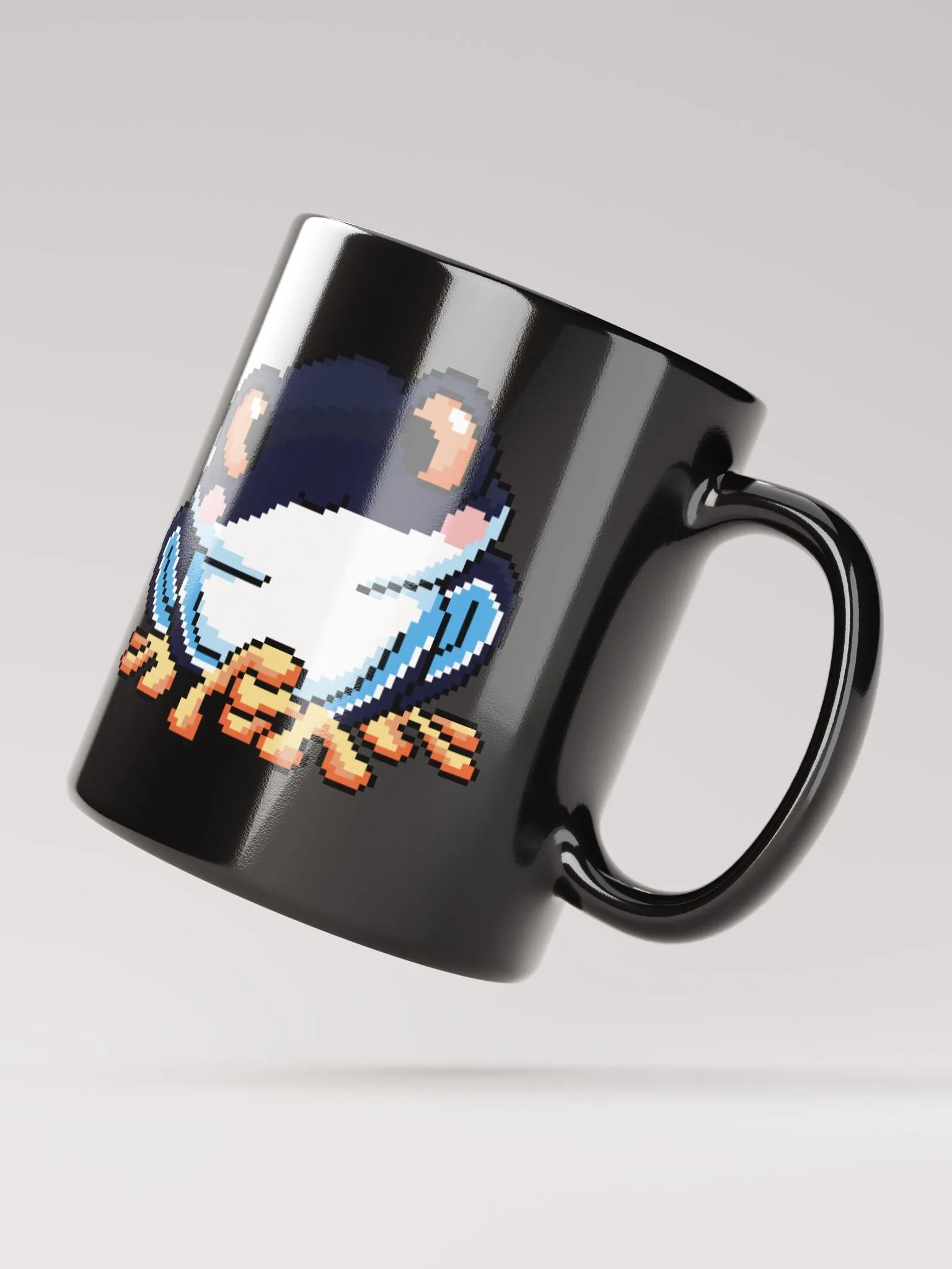 Black Rip the Frog Black Glossy Mug product image (6)
