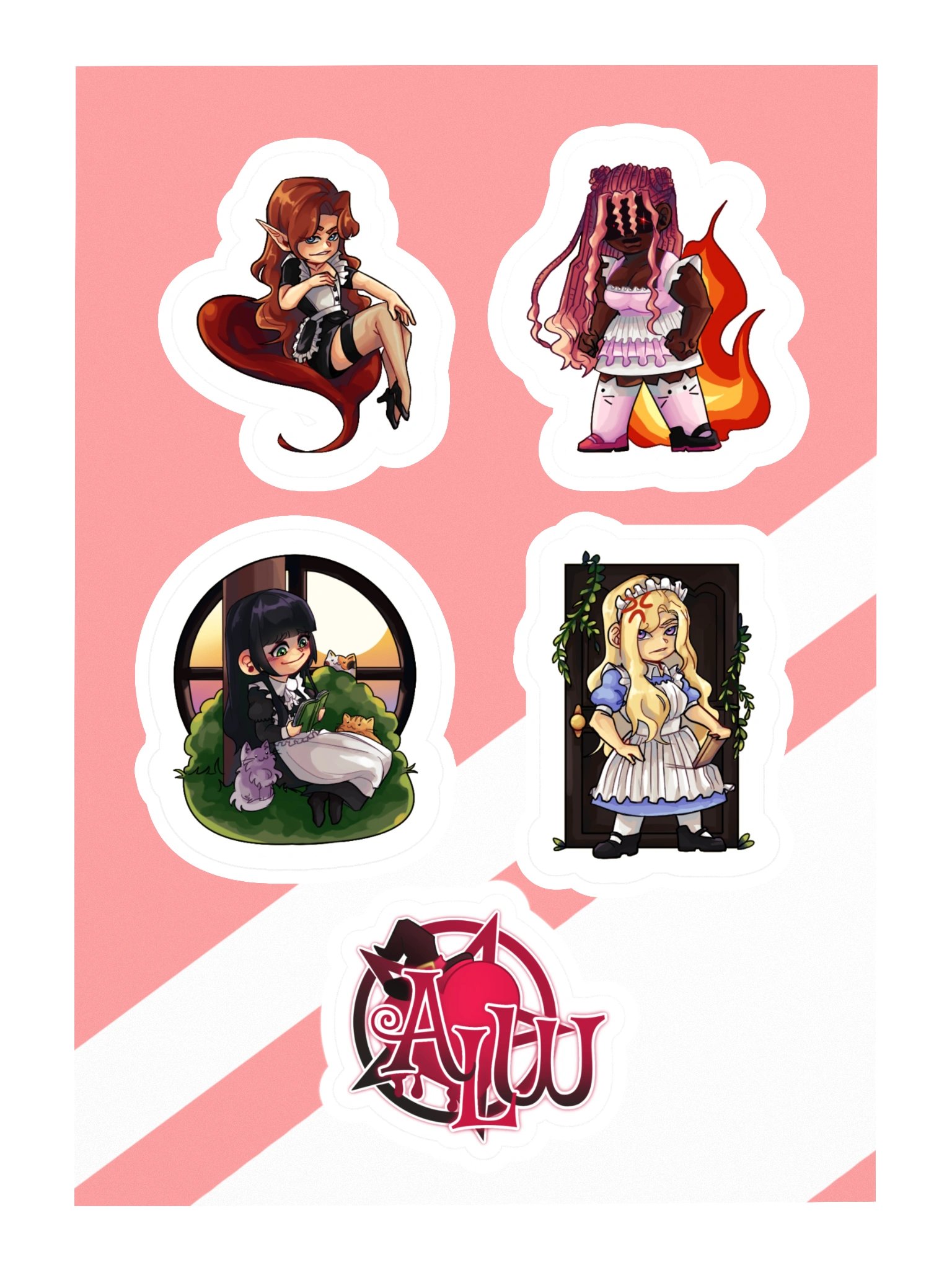 [ALW Stickers] Maid Collection | Vengeful Pariah