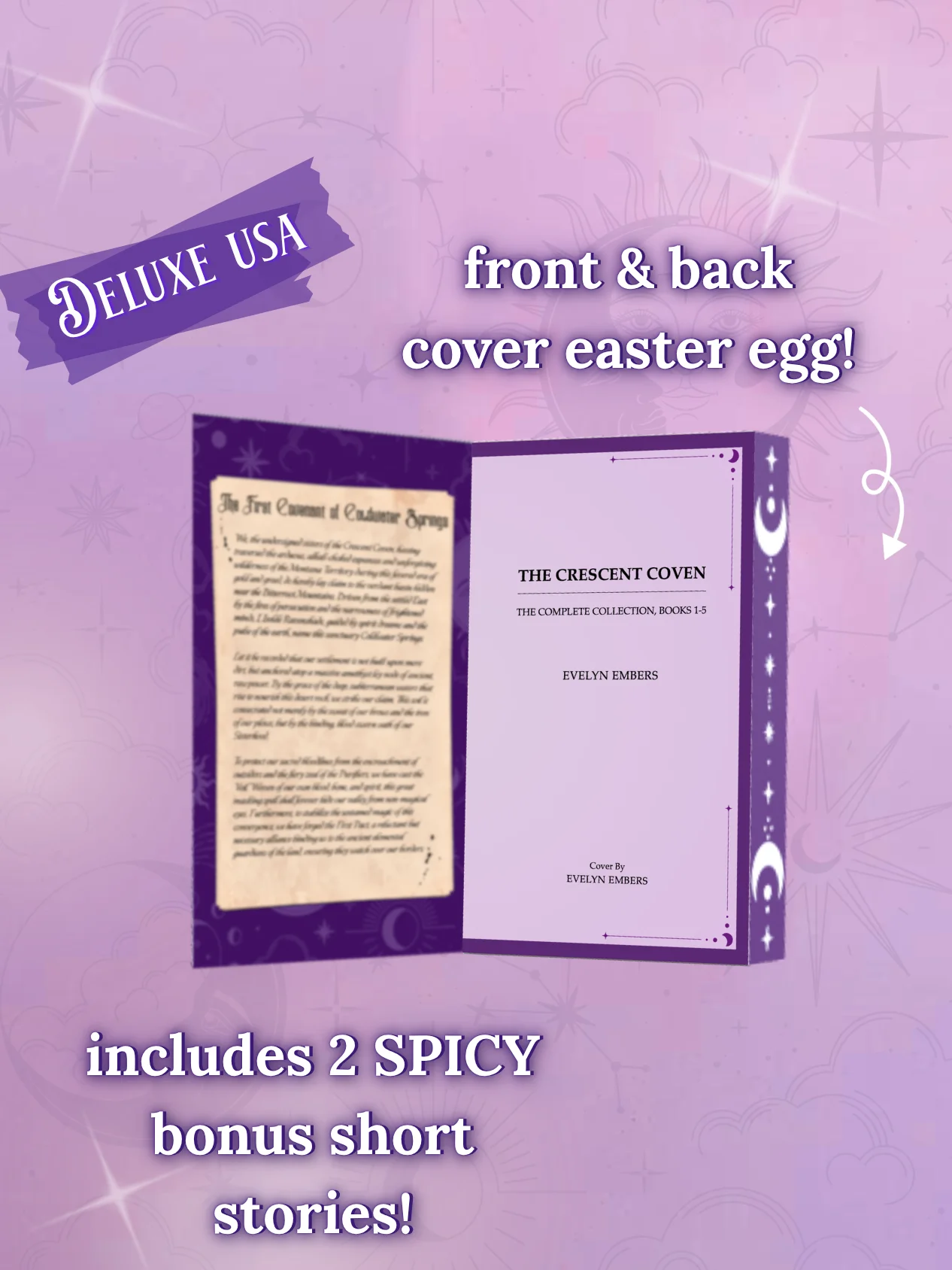 USA PREORDER Deluxe Signed "The Crescent Coven: The Complete Collection, Books 1-5" Paperback + Bookmark product image (3)