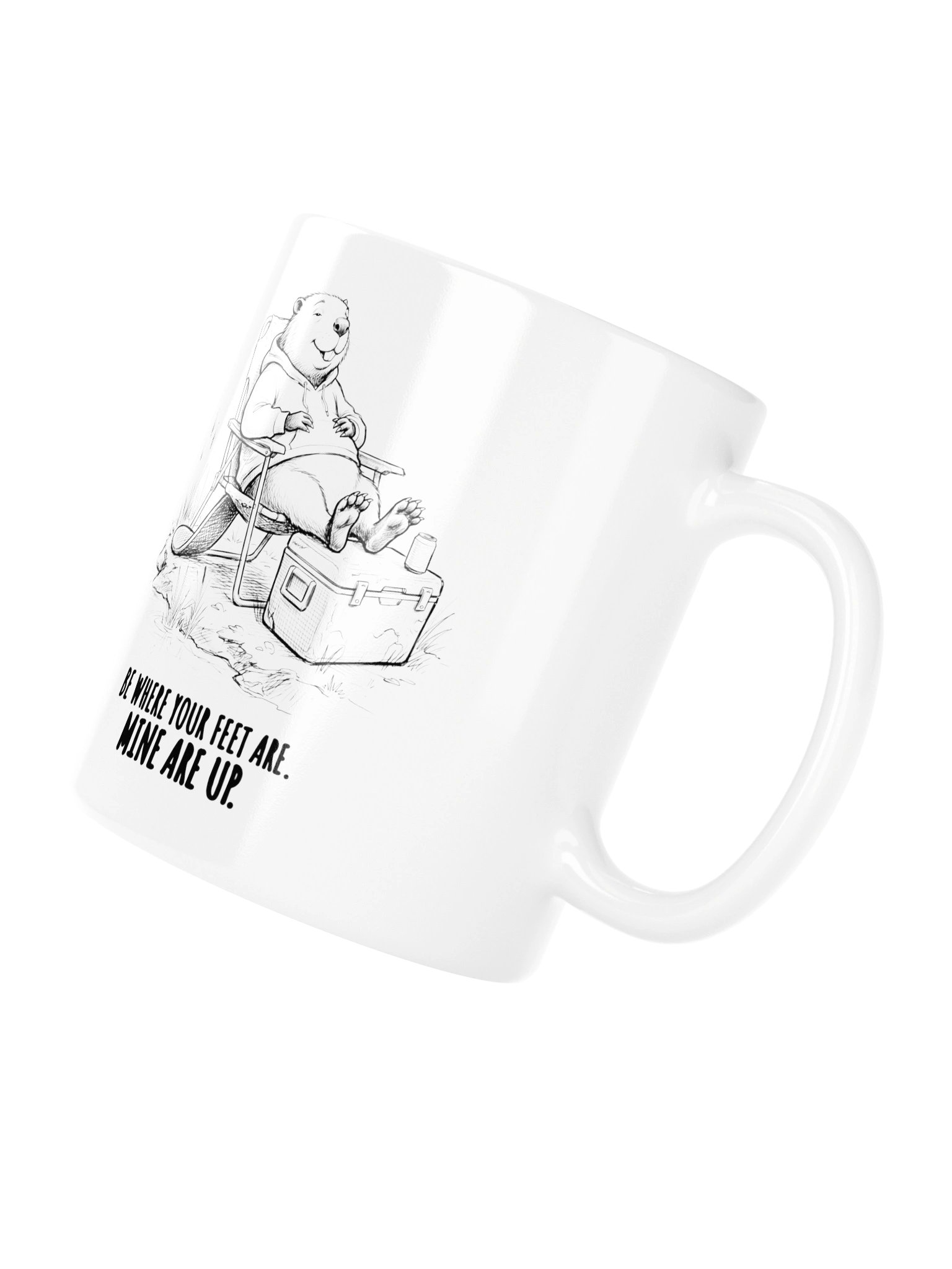 Feet Up Mug – Funny Be Where Your Feet Are Coffee Mug product image (4)