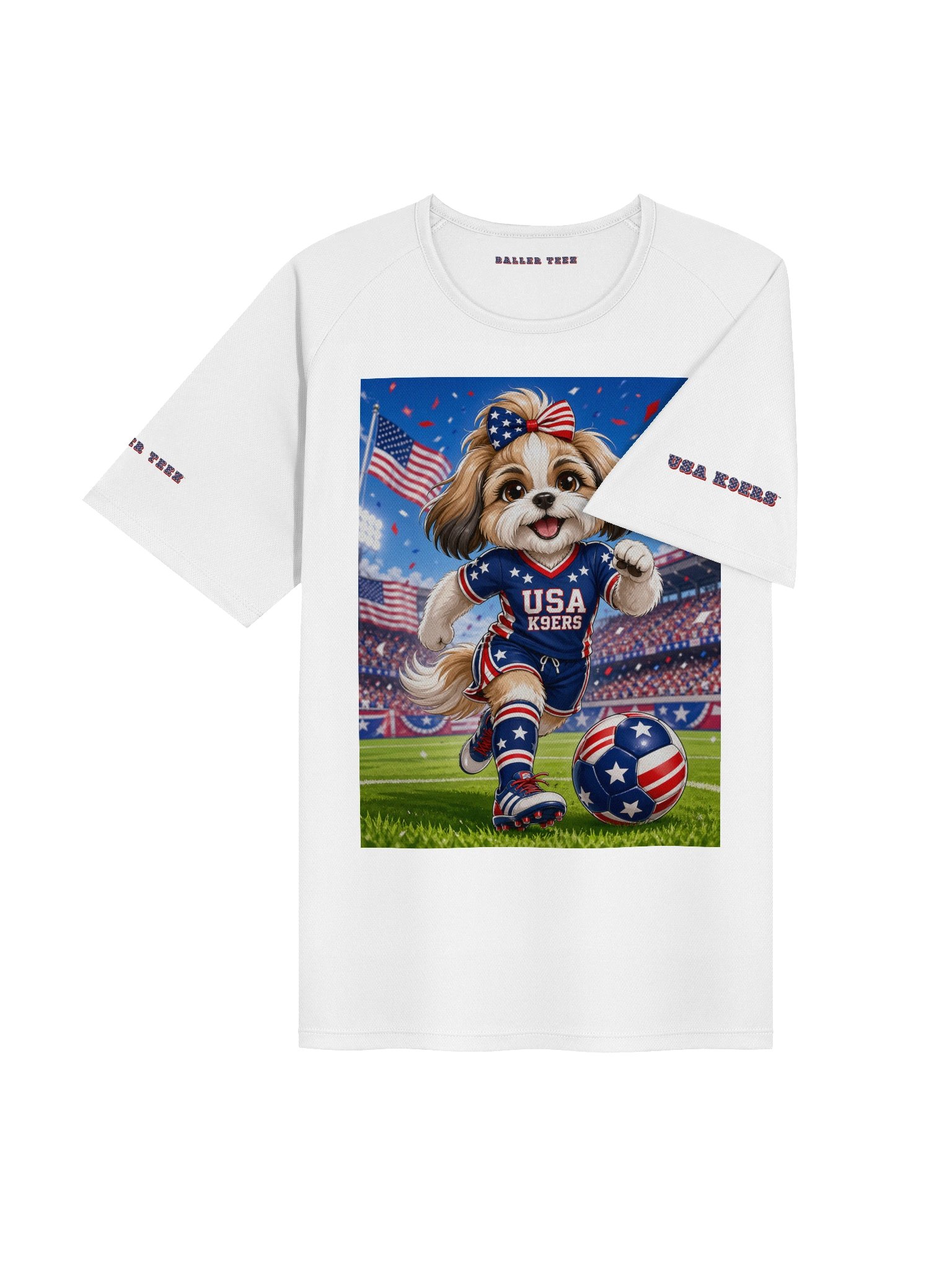 USA K9ERS Soccer Chihuahua Unisex Sports Jersey product image (4)