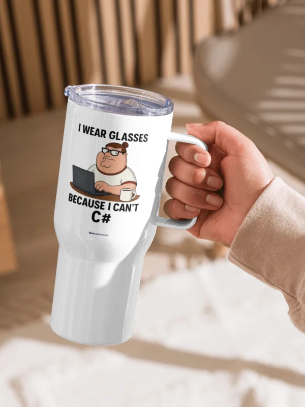 I Can’t C# Travel Mug product image (2)
