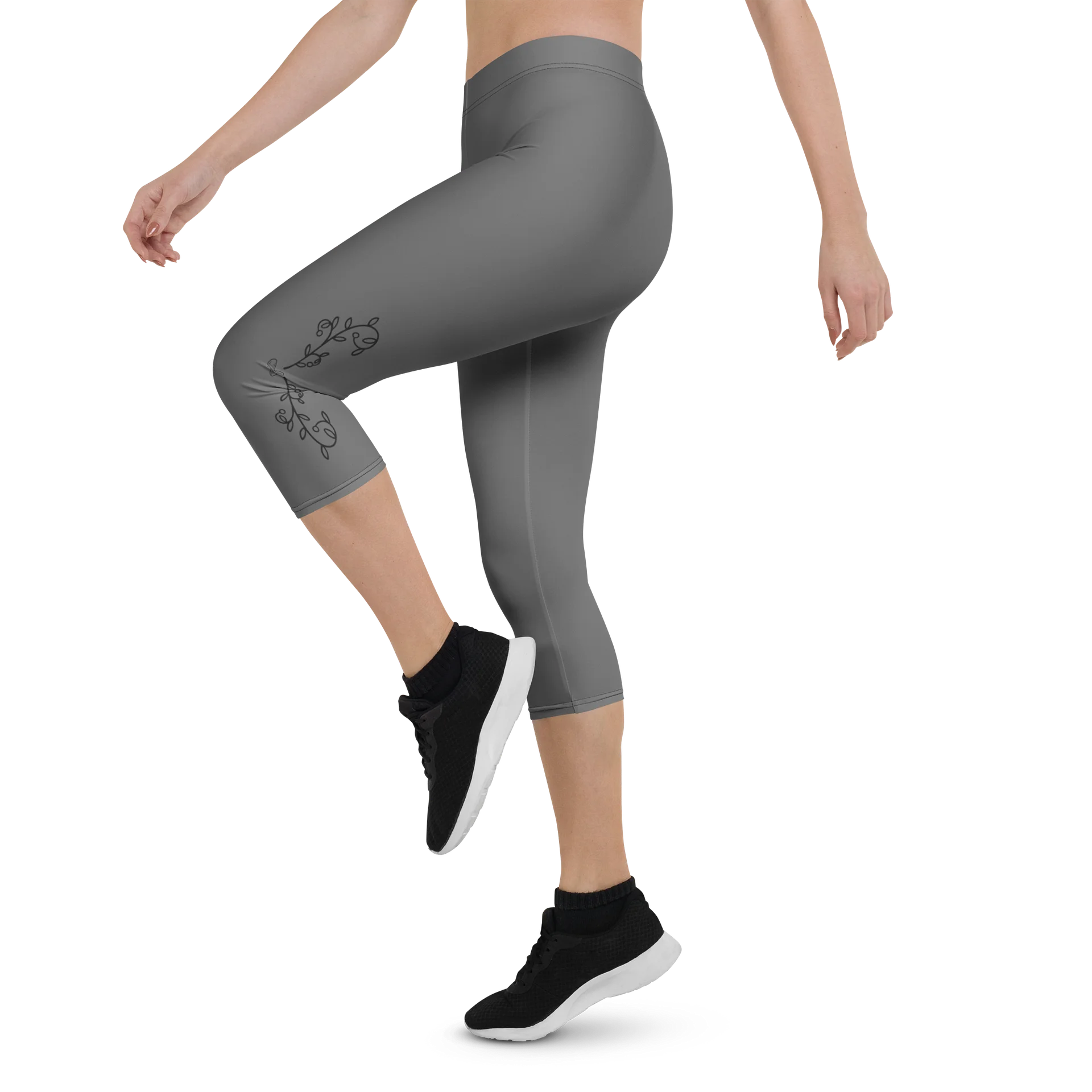 Serenity Pulse – Quiet Bloom Capri Leggings product image (4)