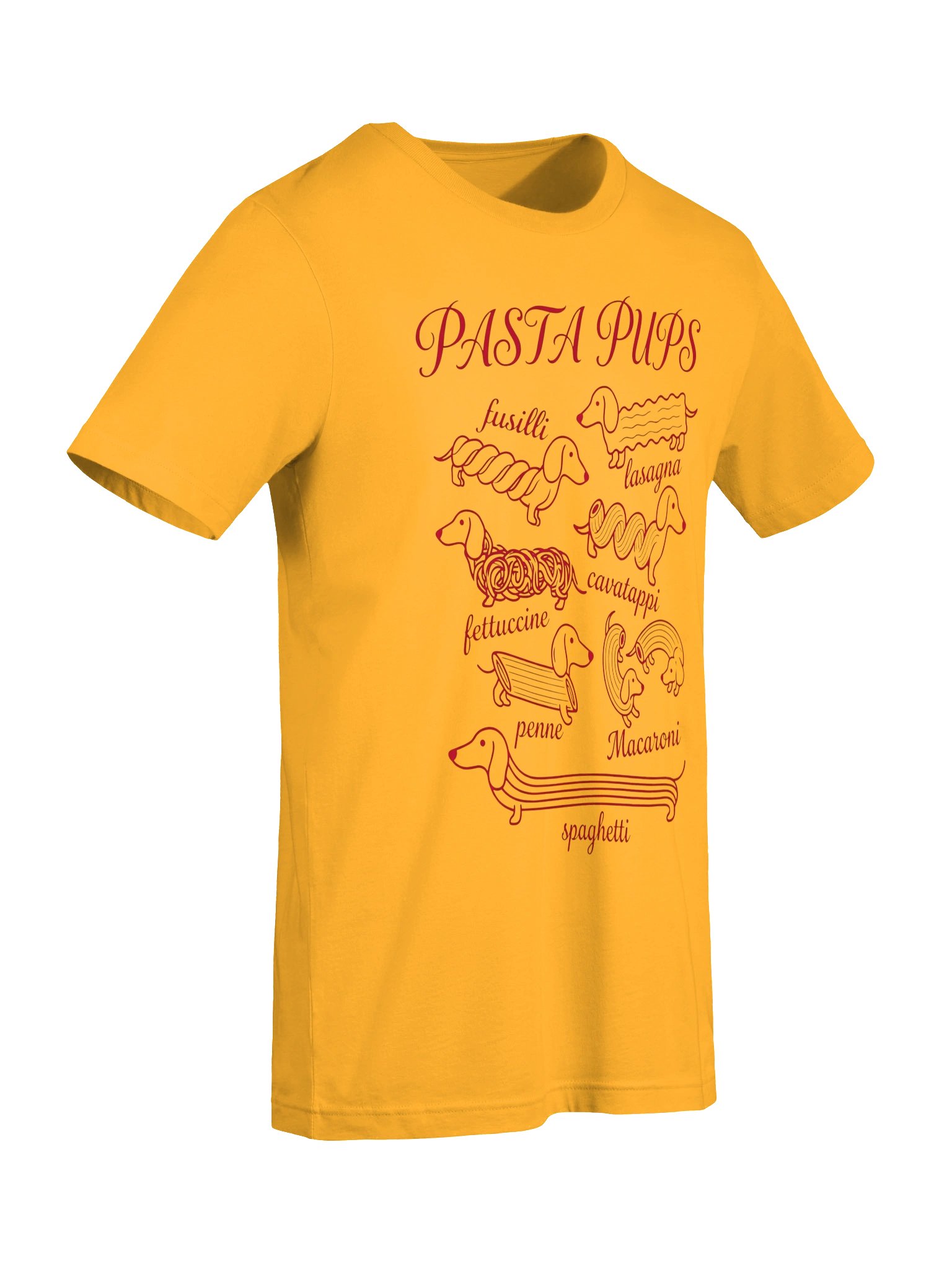 Pasta Pups Dachshund T-Shirt – Cute Dog & Pasta Lover Graphic Tee product image (31)
