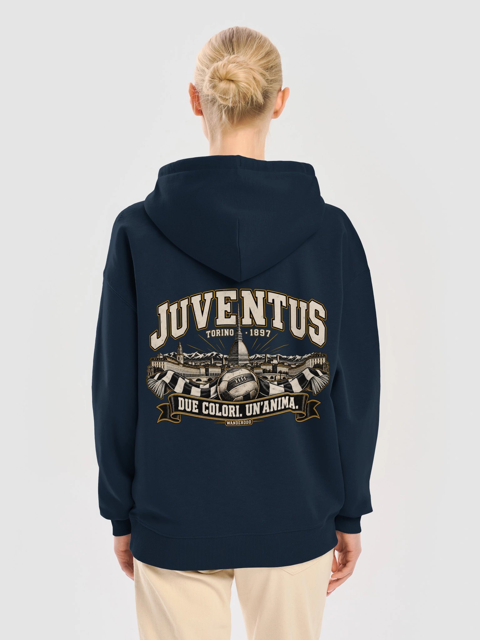 Felpa Juventus con cappuccio in stile retrò | WanderOdd product image (22)