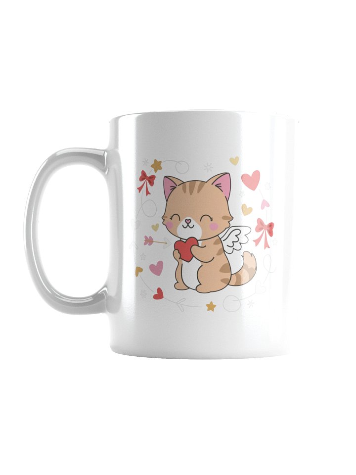 Cupid Cat Valentine Coffee Mug product image (1)