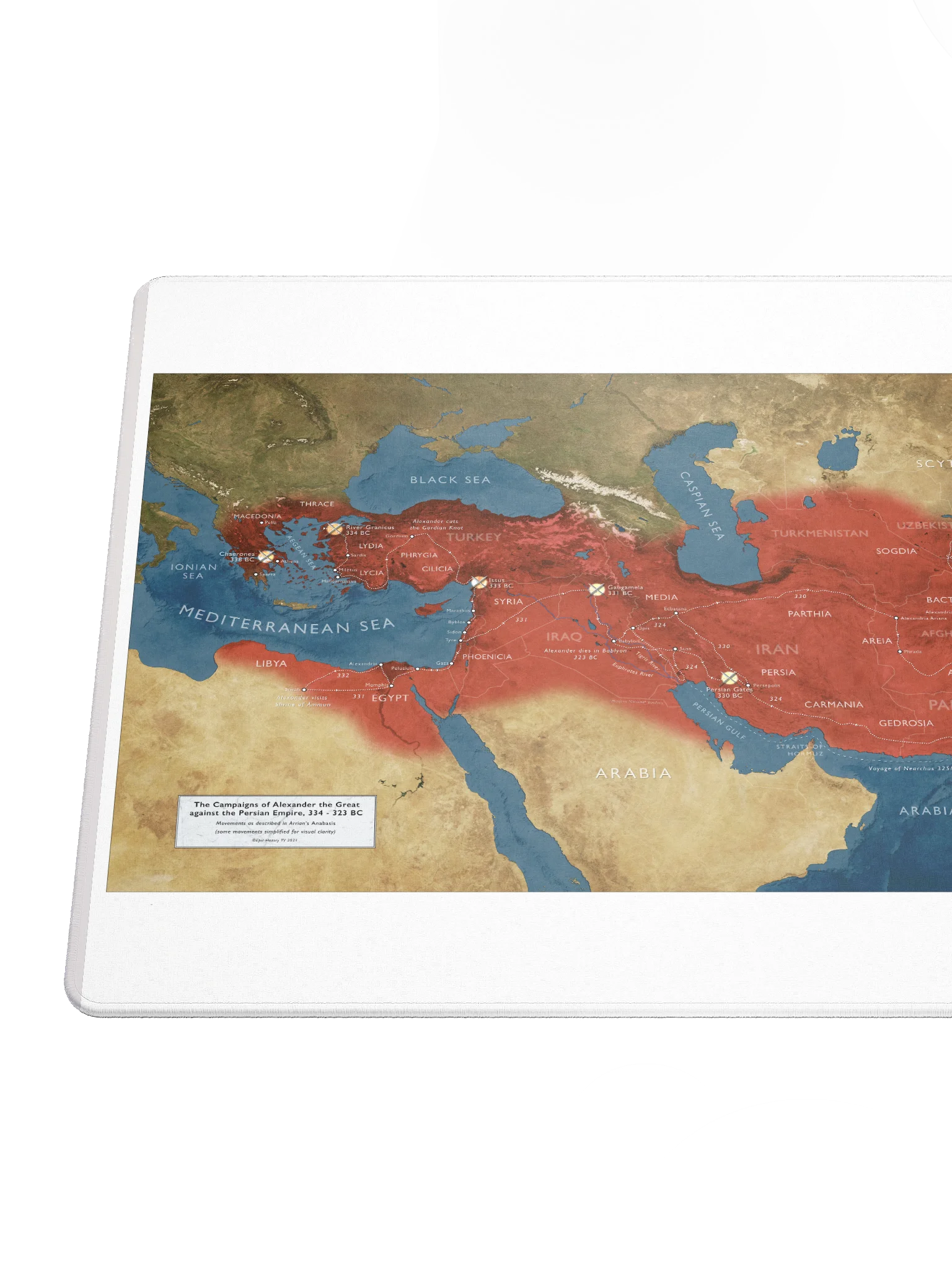 The Campaigns of Alexander - Gaming Mouse Pad product image (6)