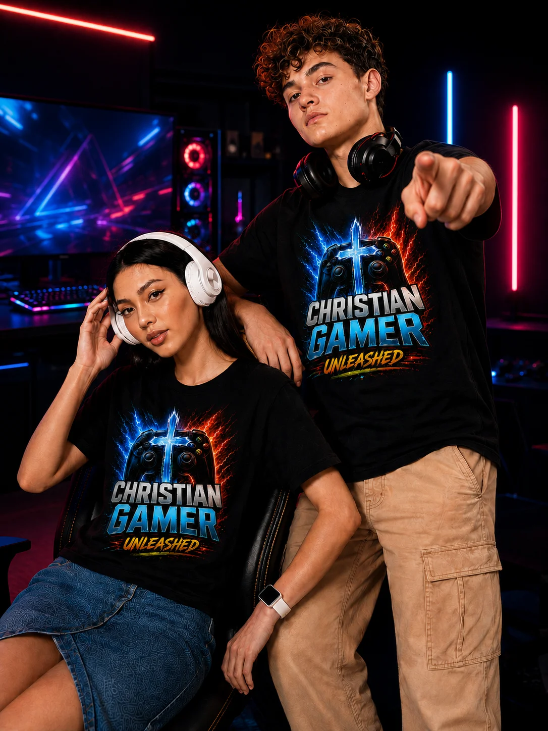 Christian Gamer Unleashed - Unisex - Founder’s Edition T-Shirt product image (8)