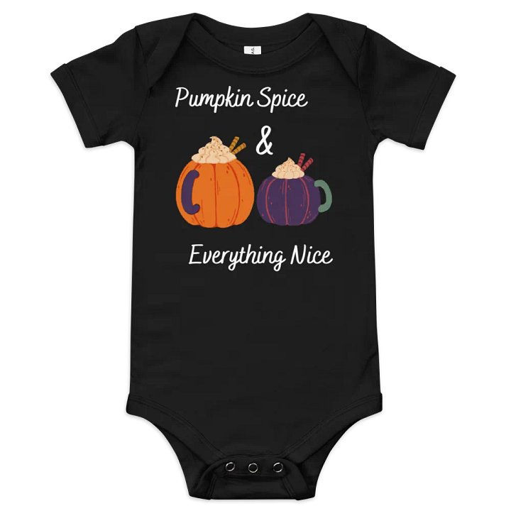 Pumpkin Spice and Everything Nice Baby Bodysuit product image (1)
