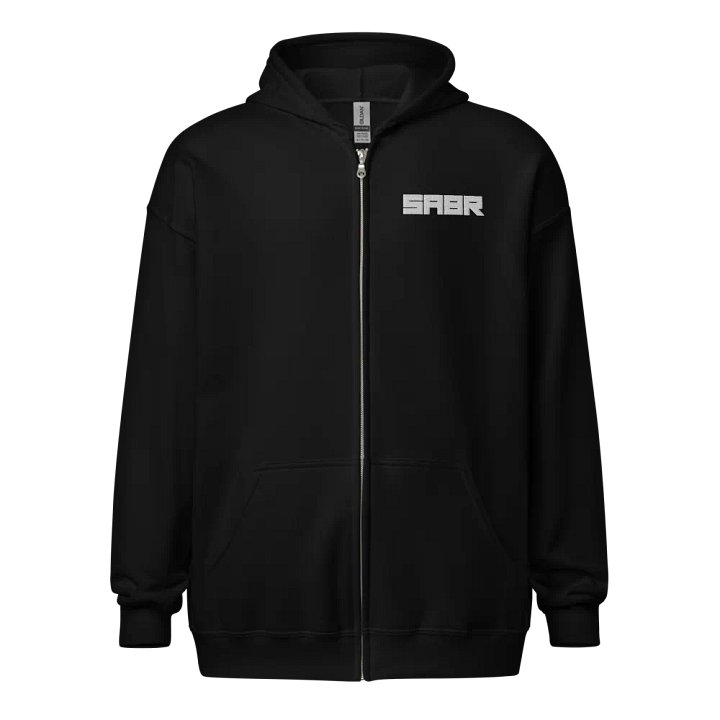 SABR White Logo Unisex Heavy Blend Zip Hoodie product image (1)