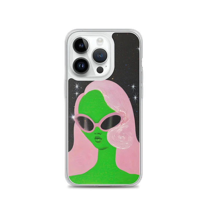 Sassy Alien Clear iPhone Case product image (3)