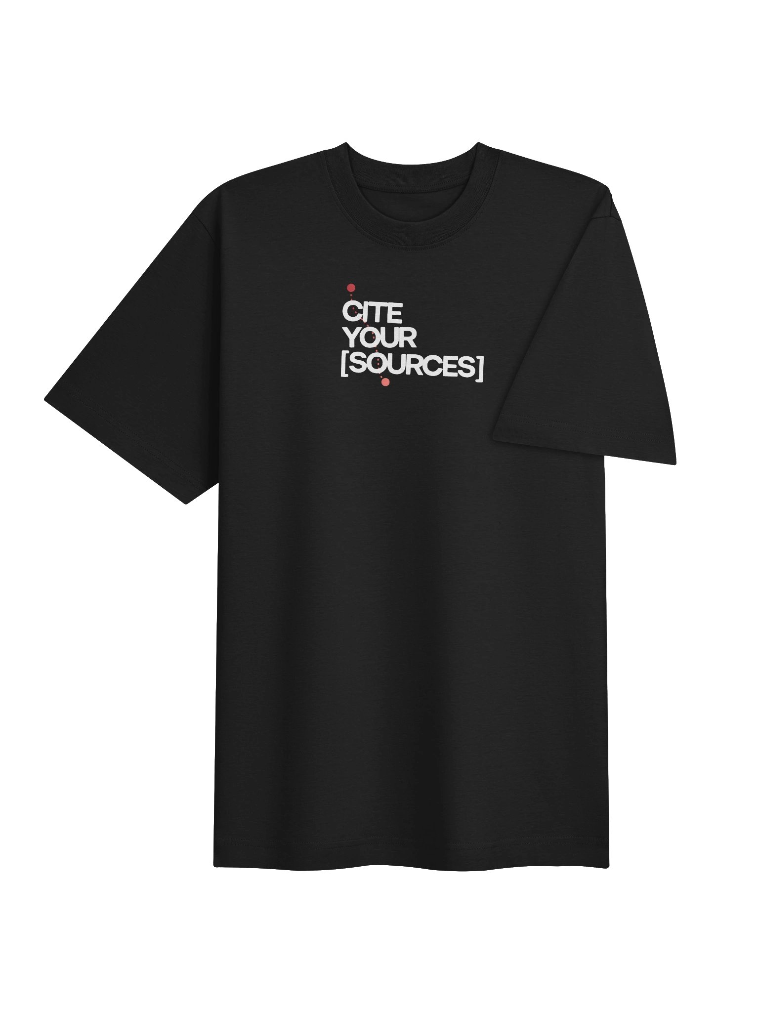 The "Cite Your Sources" Oversized Tee (in the Dark) product image (4)