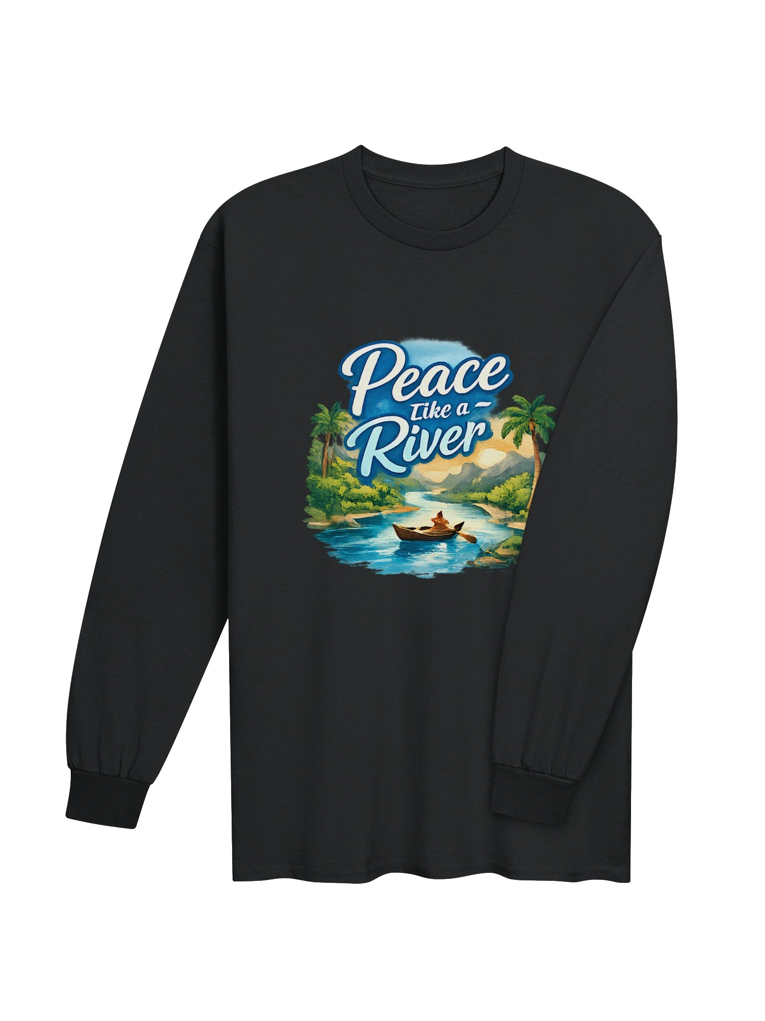 Peace Like a River Tropical Men's Long Sleeve Tee product image (4)