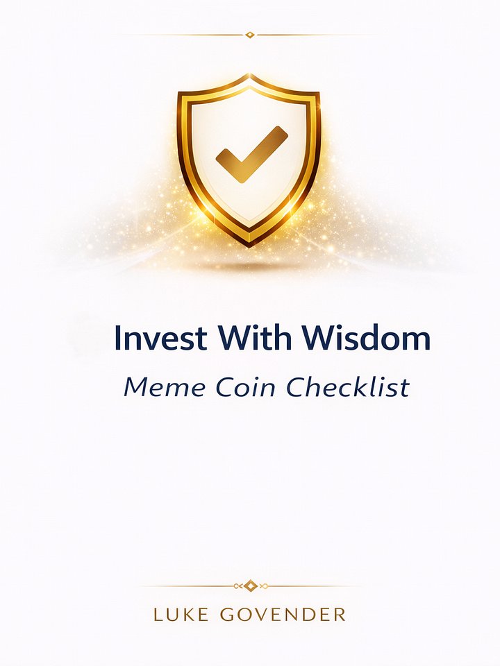 Meme Coin Checklist - Luke Govender product image (1)