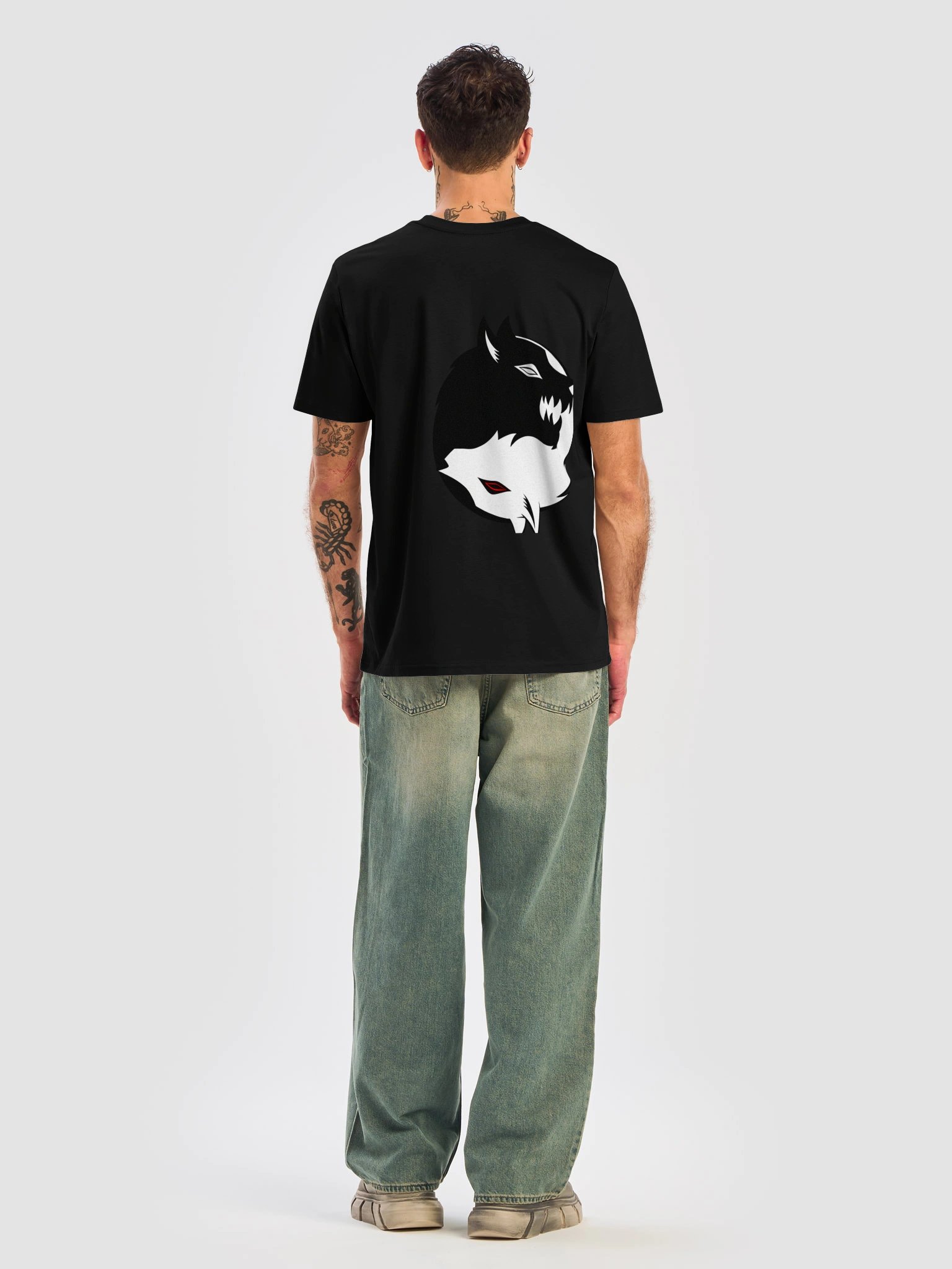 YingYang Wolf T-Shirt product image (8)