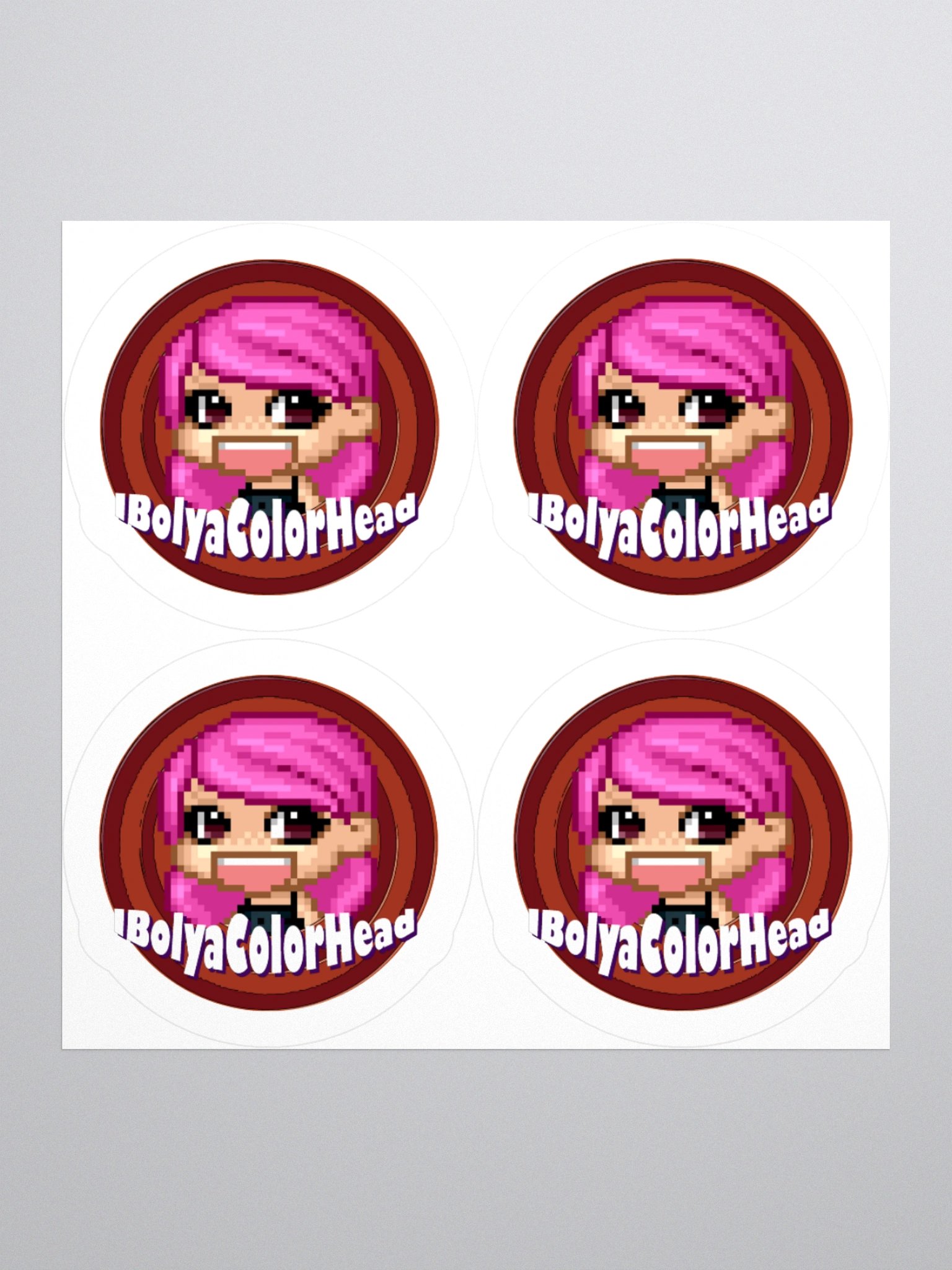 IbolyaColorHead Logo Stickers product image (1)