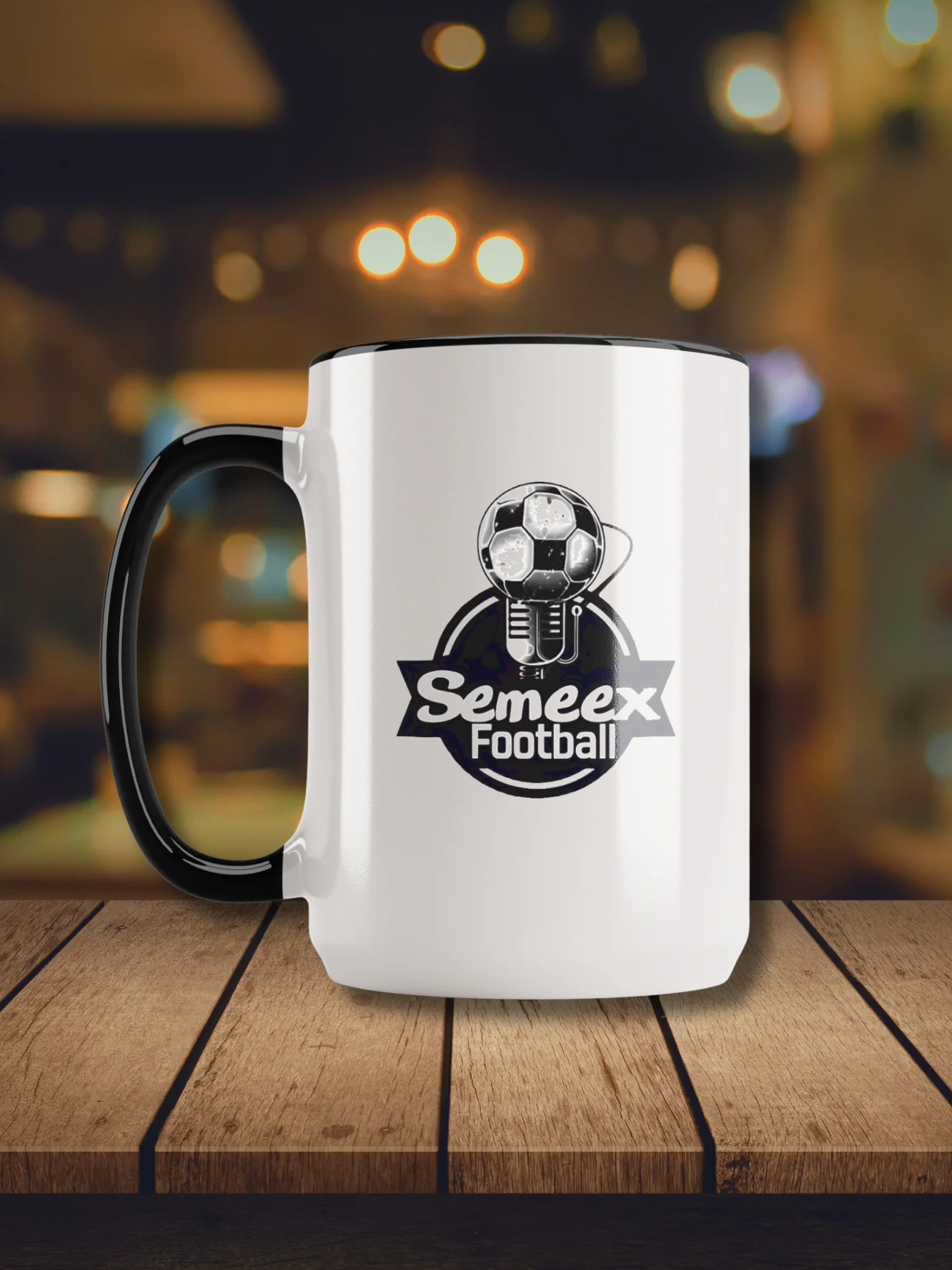 Semeex Football Logo Ceramic Mug with Color Inside product image (23)