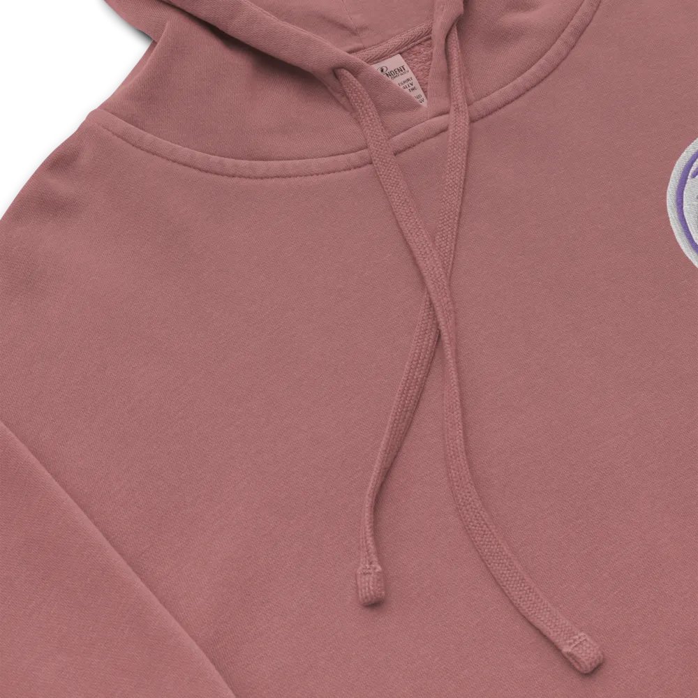 In My Head (L.C. purple bubble design) embroidered pigment hoodie product image (8)