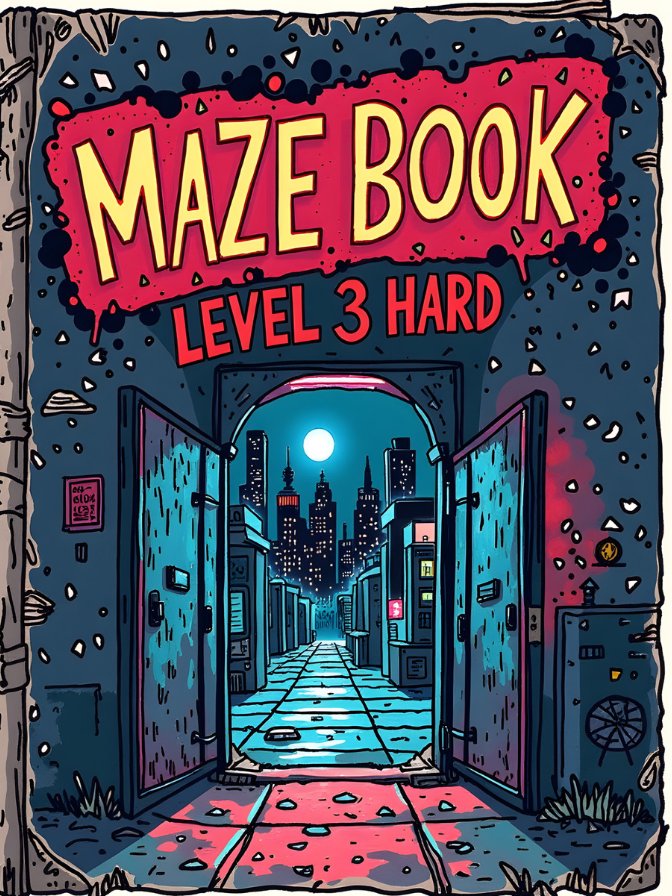 Maze Book for Kids PDF | Hard Level Mazes | Level 3 Printable product image (1)