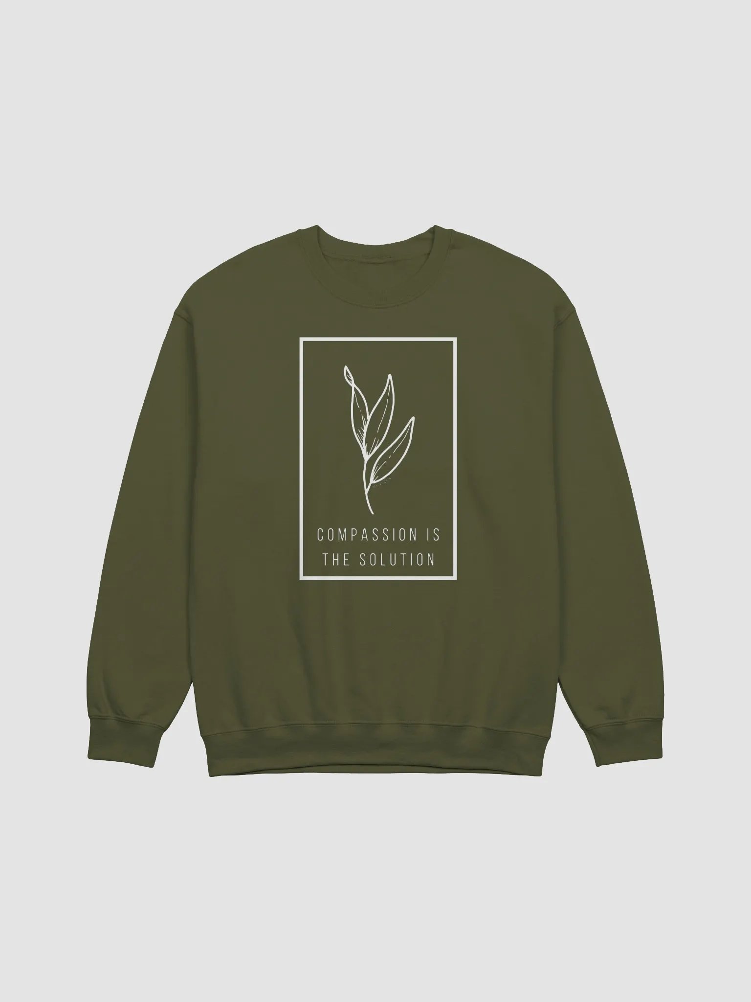 COMPASSION IS THE SOLUTION SWEATSHIRT | Community Over Competition Collection product image (3)