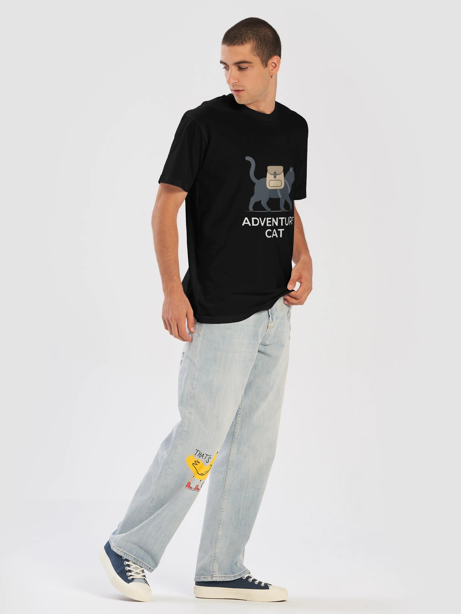 Adventure Cat T-Shirt – Funny Hiking Cat Graphic Tee product image (2)