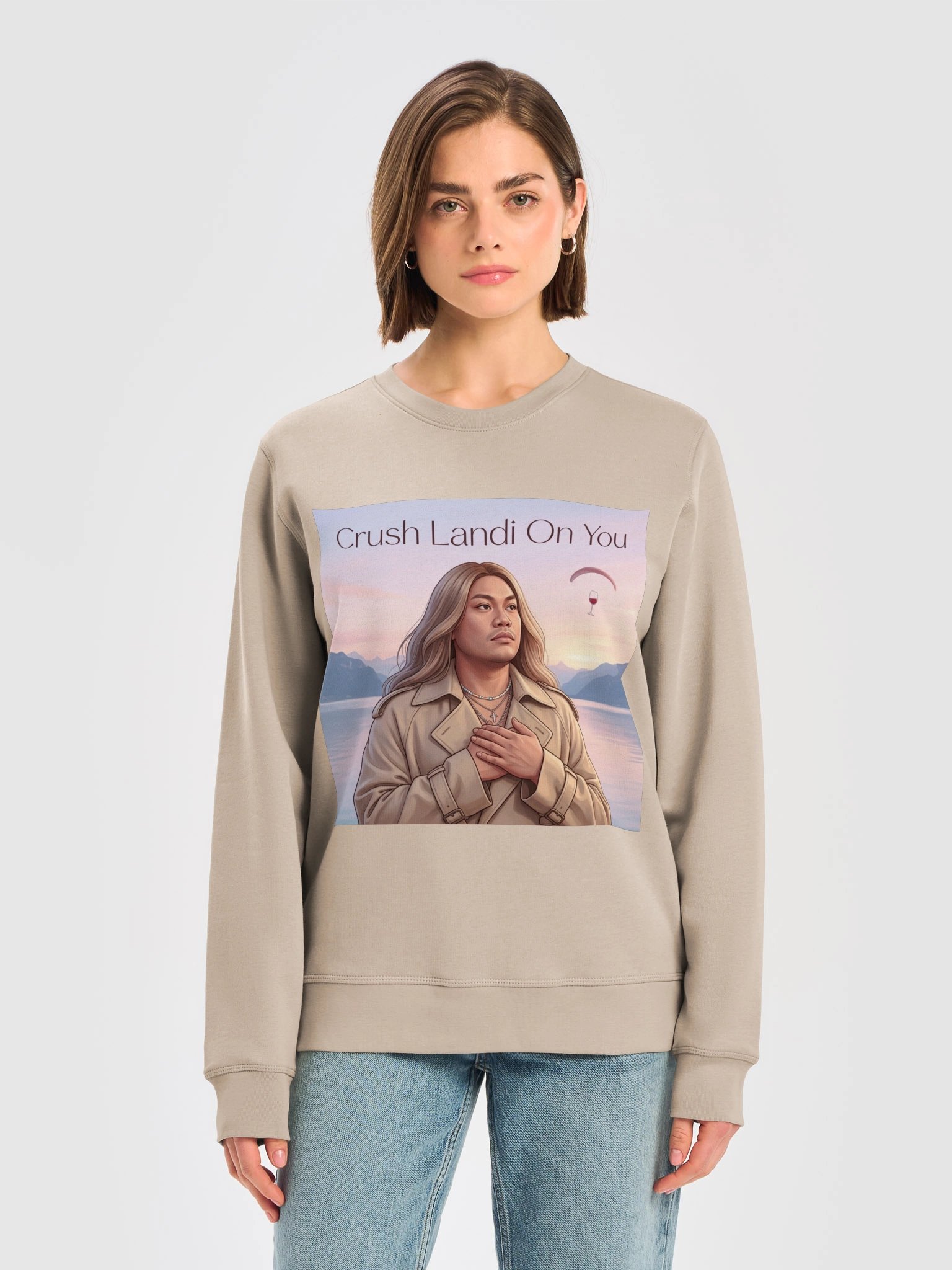 The "Crush Landi On You" Organic Sweatshirt product image (5)