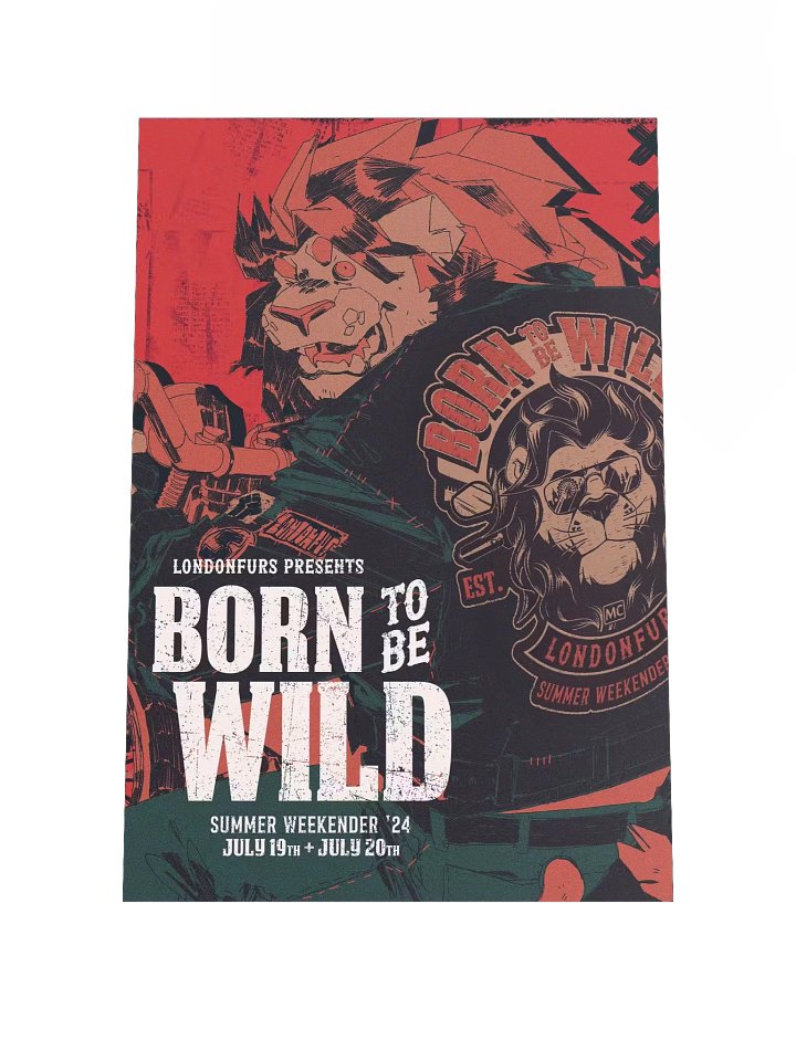 LondonFurs Summer Weekender '24 - Born to be Wild Samson - Poster product image (1)